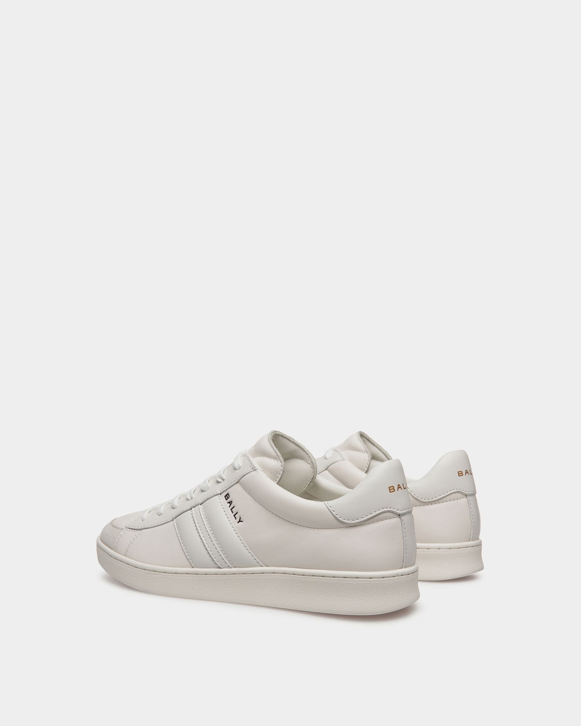 Sneaker Tennis In Pelle Bianca - Uomo - Bally - 04