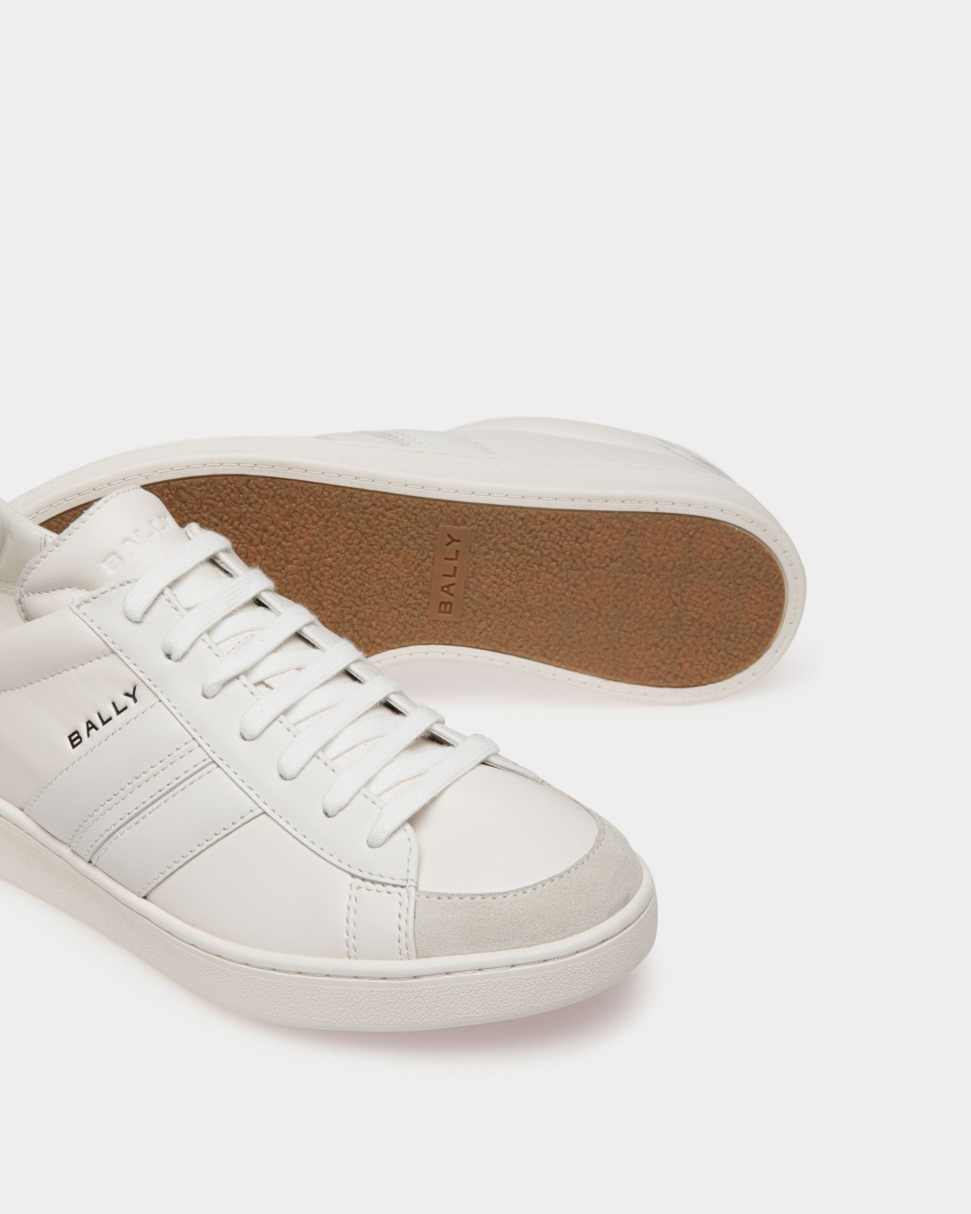 Sneaker Tennis In Pelle Bianca - Uomo - Bally - 05