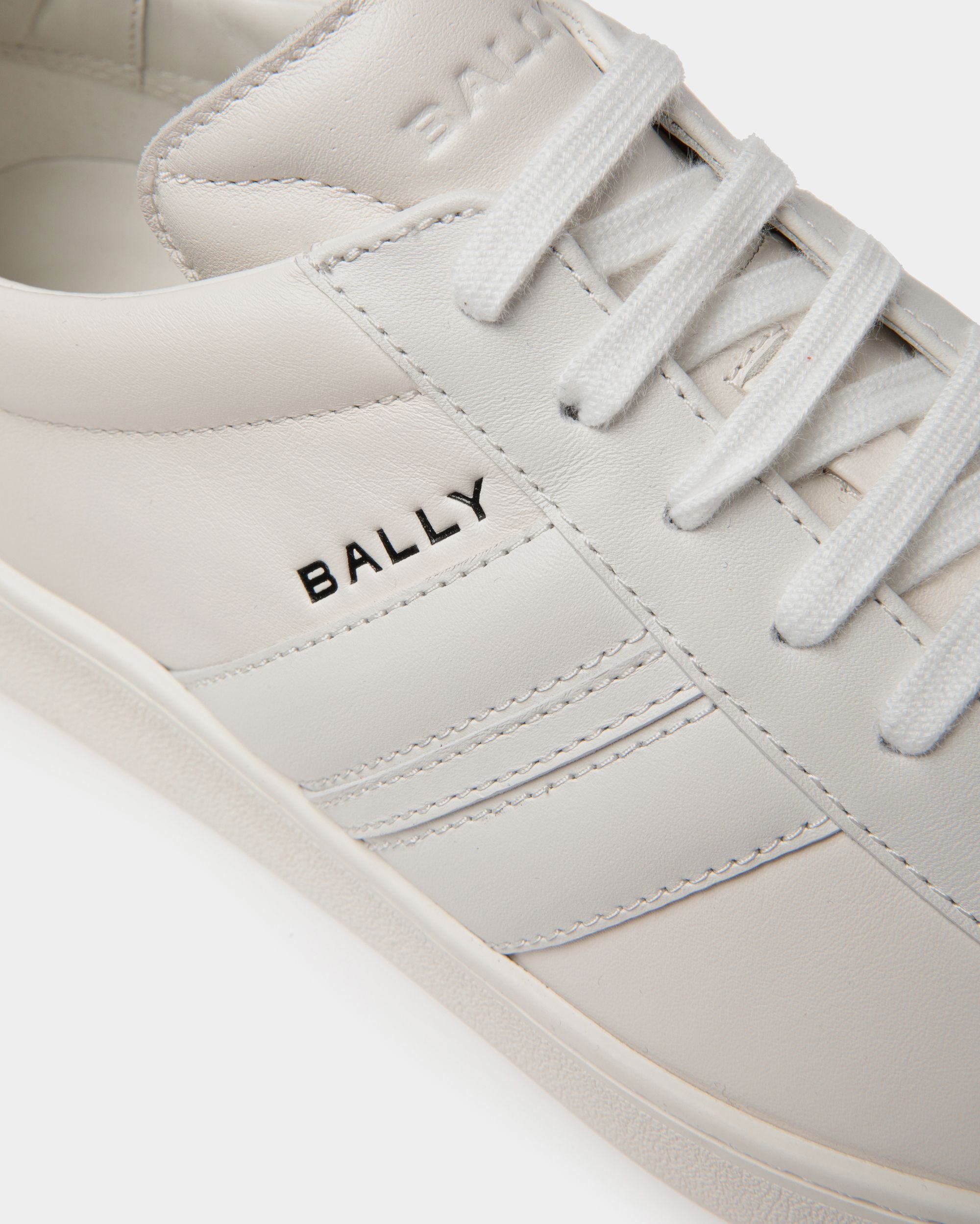Sneaker Tennis In Pelle Bianca - Uomo - Bally - 06
