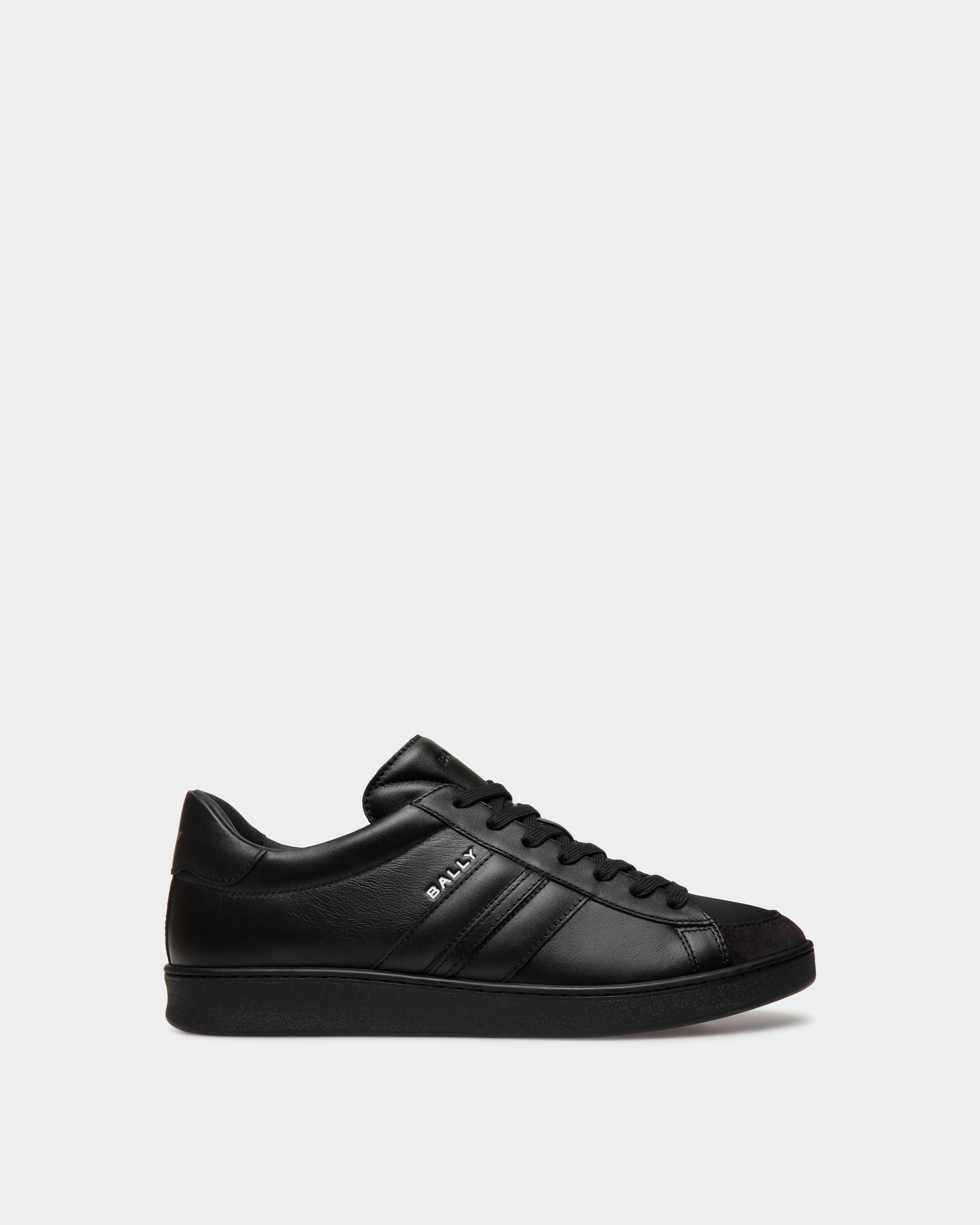 Sneaker Tennis In Pelle Nera - Uomo - Bally - 01