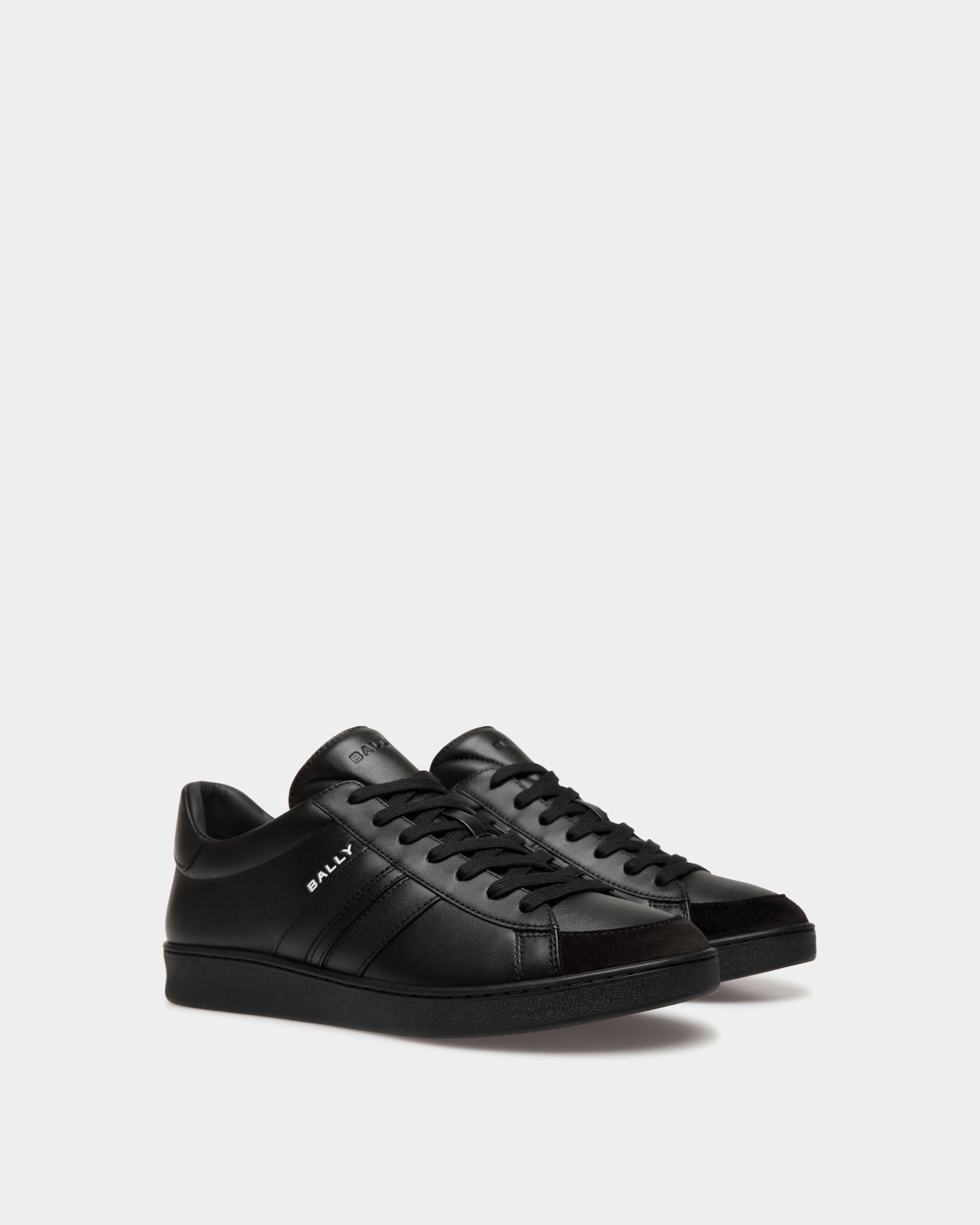 Sneaker Tennis In Pelle Nera - Uomo - Bally - 03