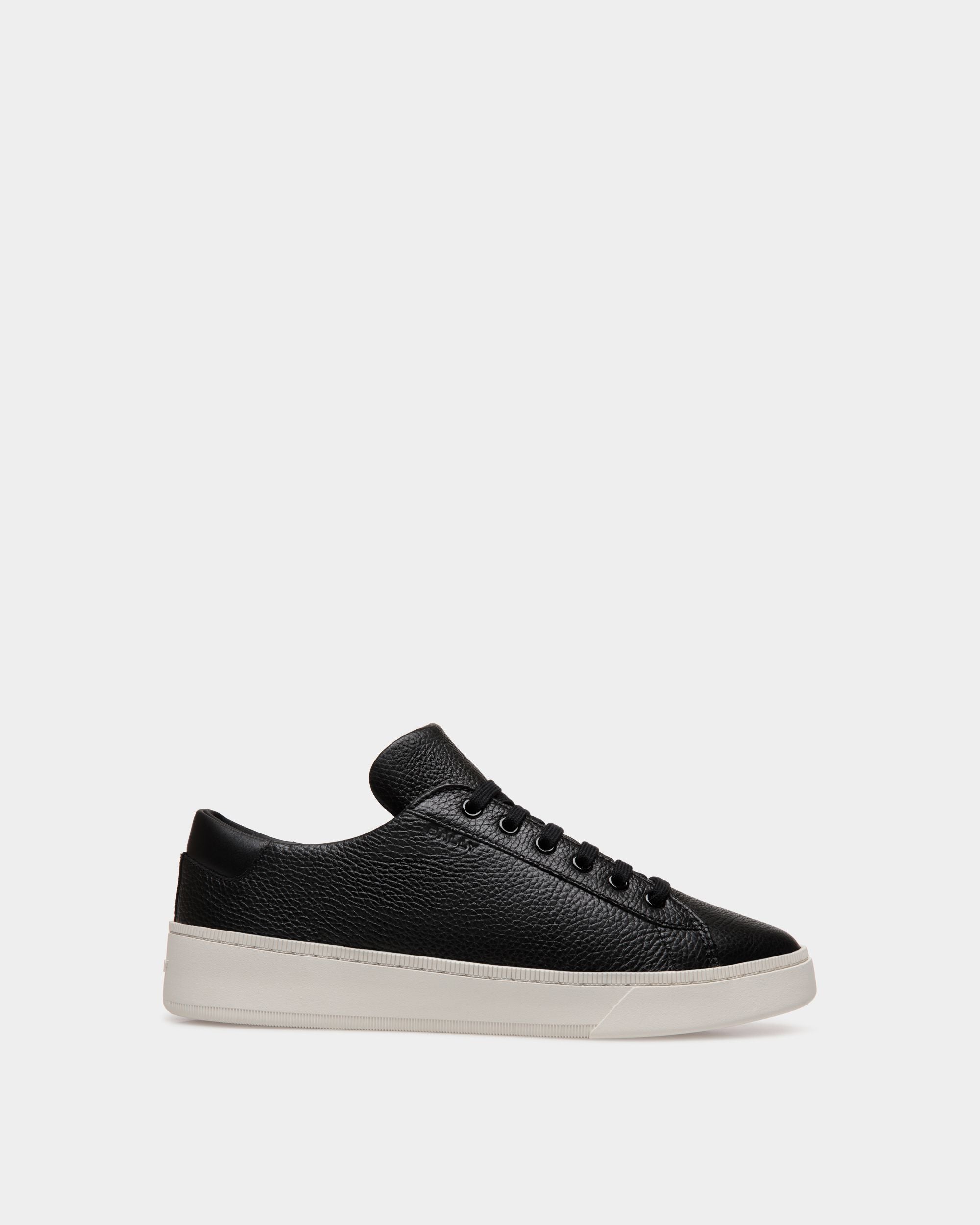 Sneaker Raise In Pelle Granata Nera - Uomo - Bally - 01