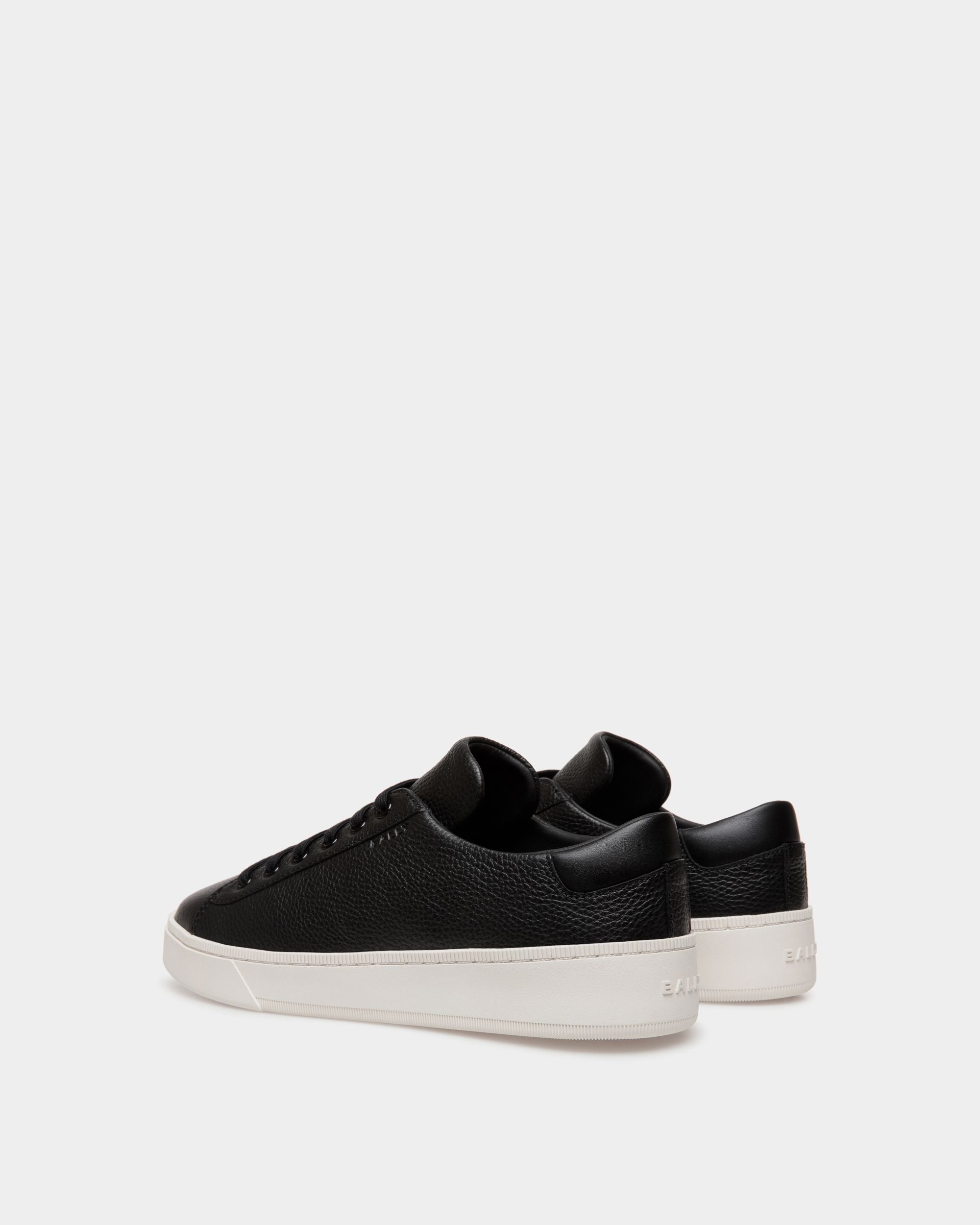 Sneaker Raise In Pelle Granata Nera - Uomo - Bally - 03