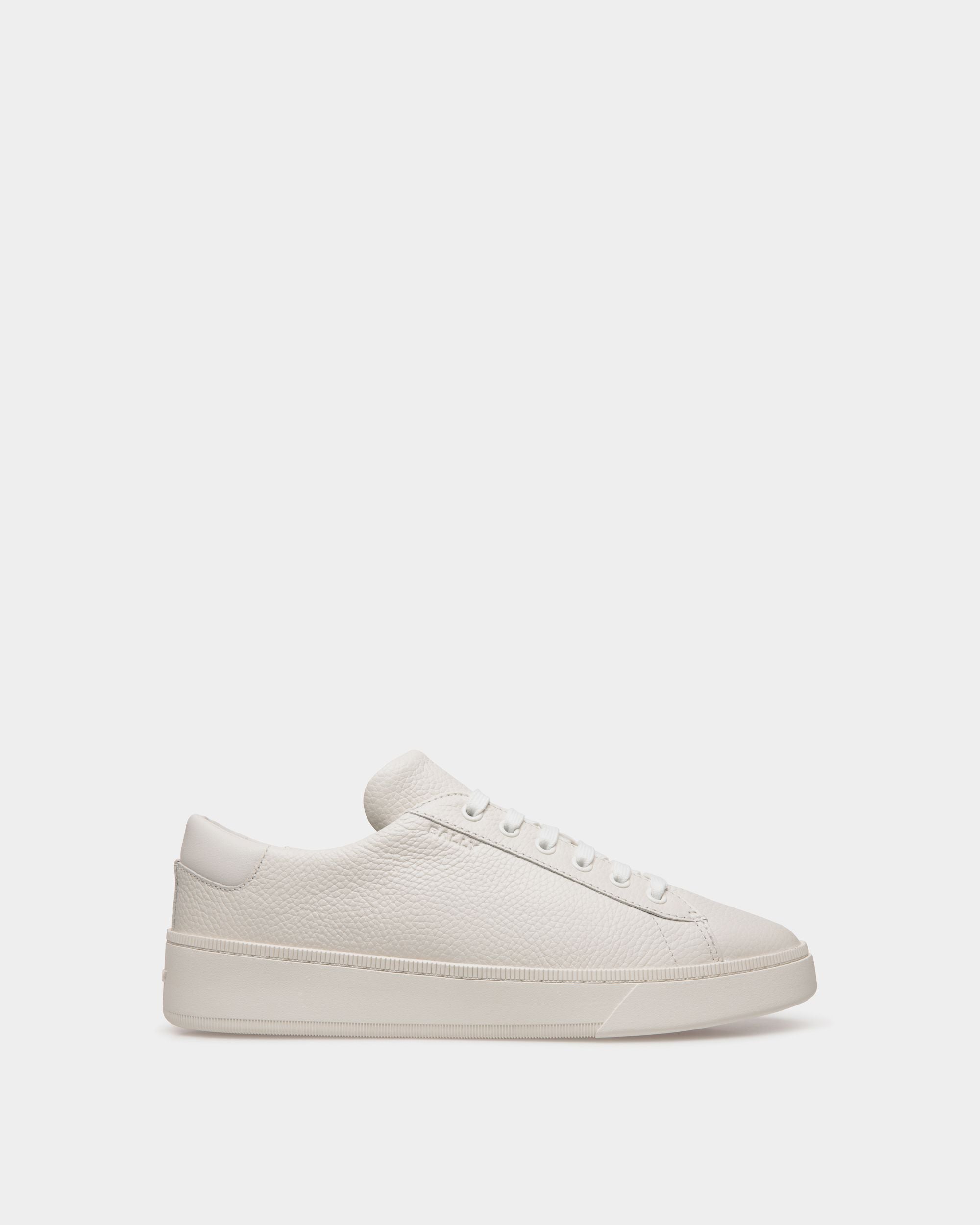 Sneaker Raise In Pelle Granata Bianca - Uomo - Bally - 01