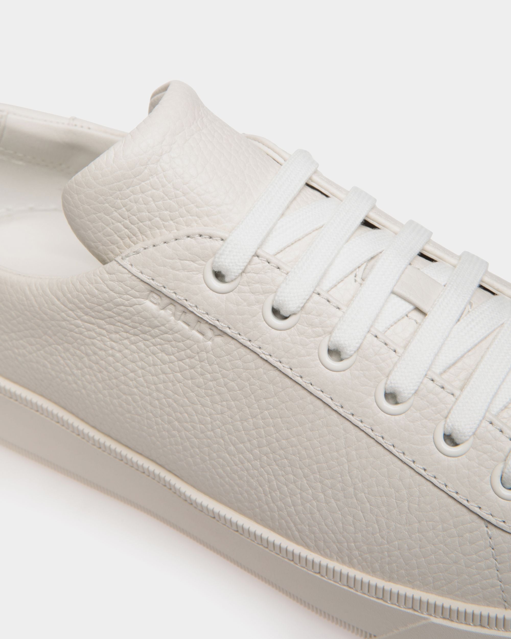 Sneaker Raise In Pelle Granata Bianca - Uomo - Bally - 06