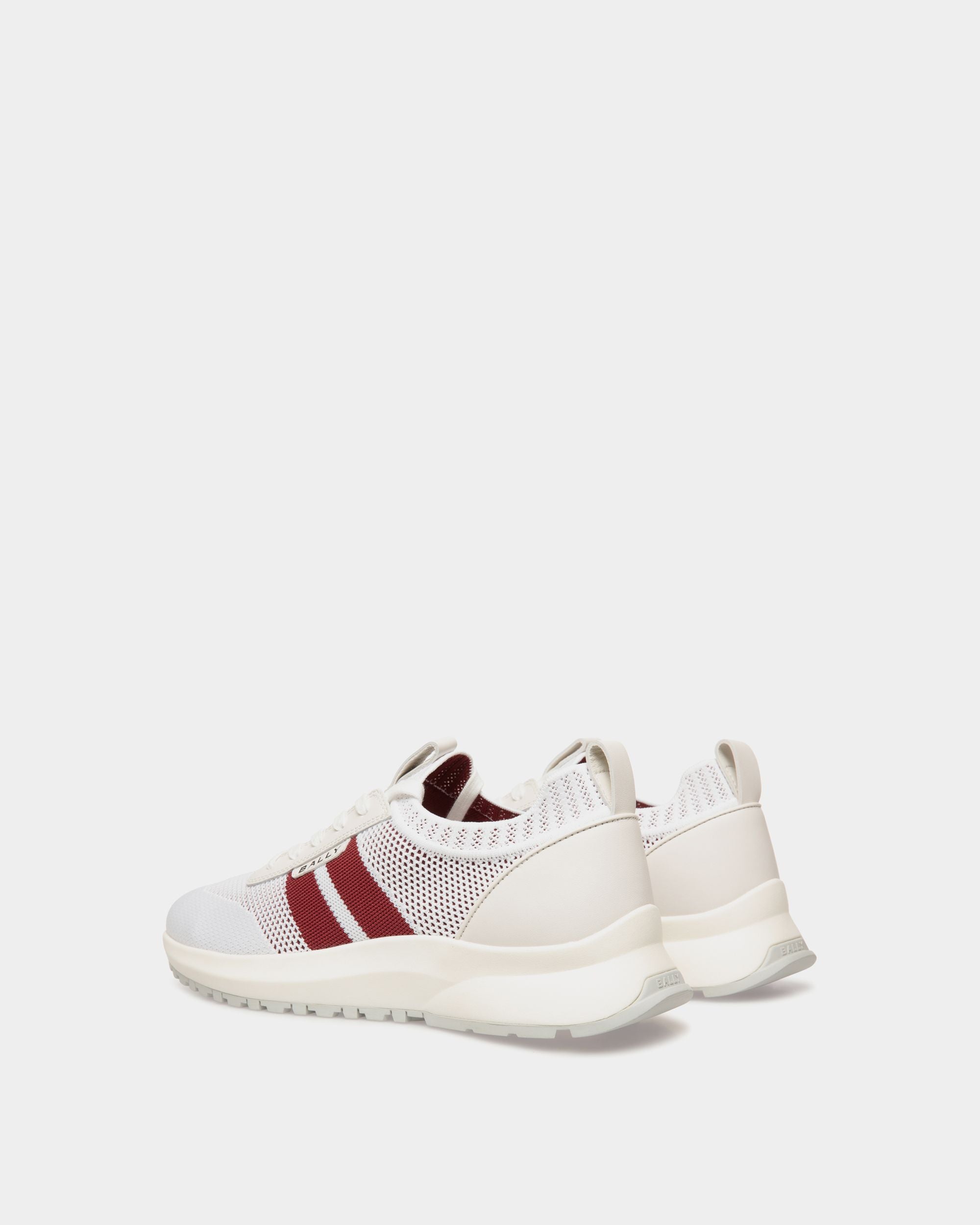 Sneaker Outline In Maglia Bianca - Uomo - Bally - 04