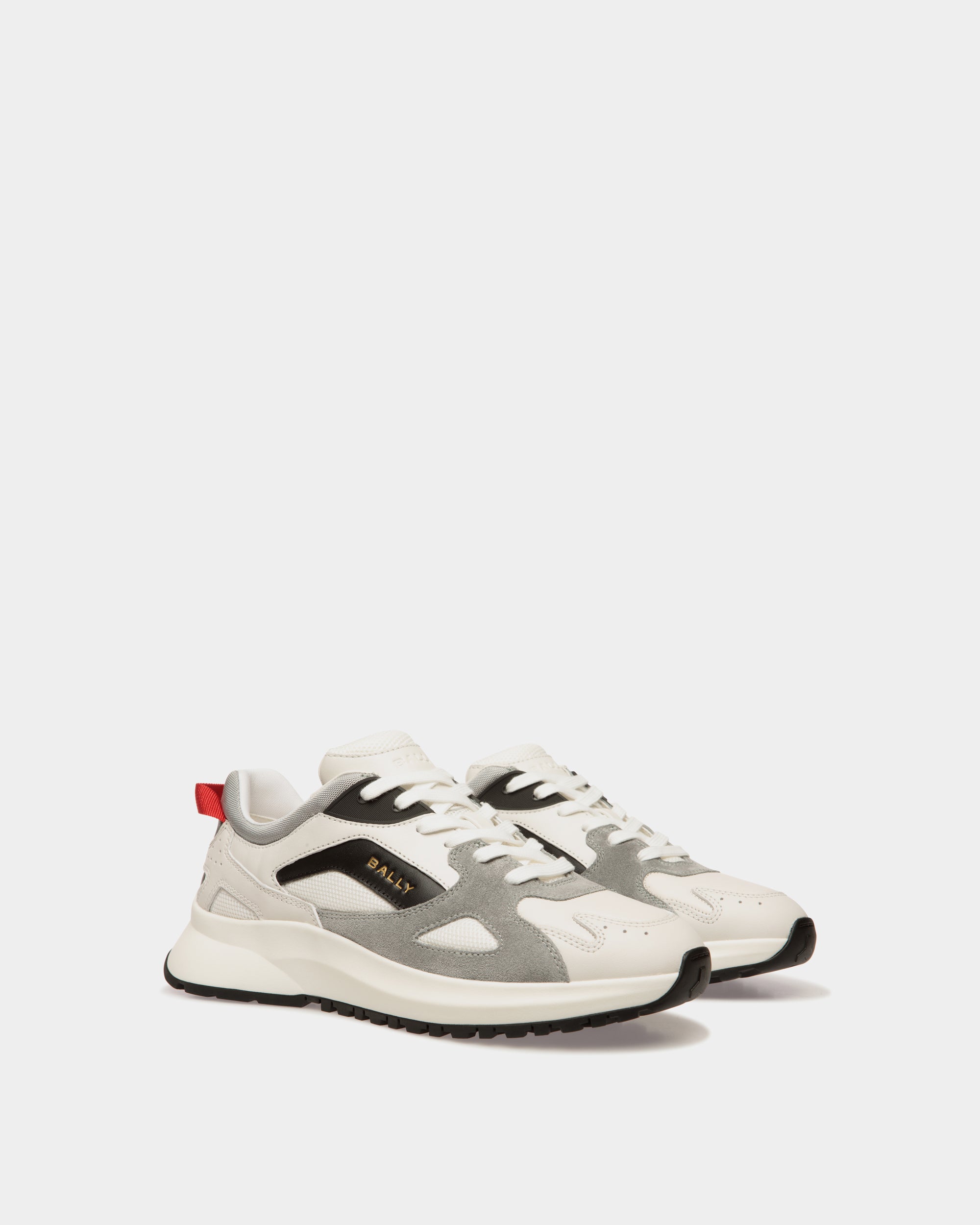 Sneaker Outline In Pelle Multicolore E Nylon - Uomo - Bally - 02