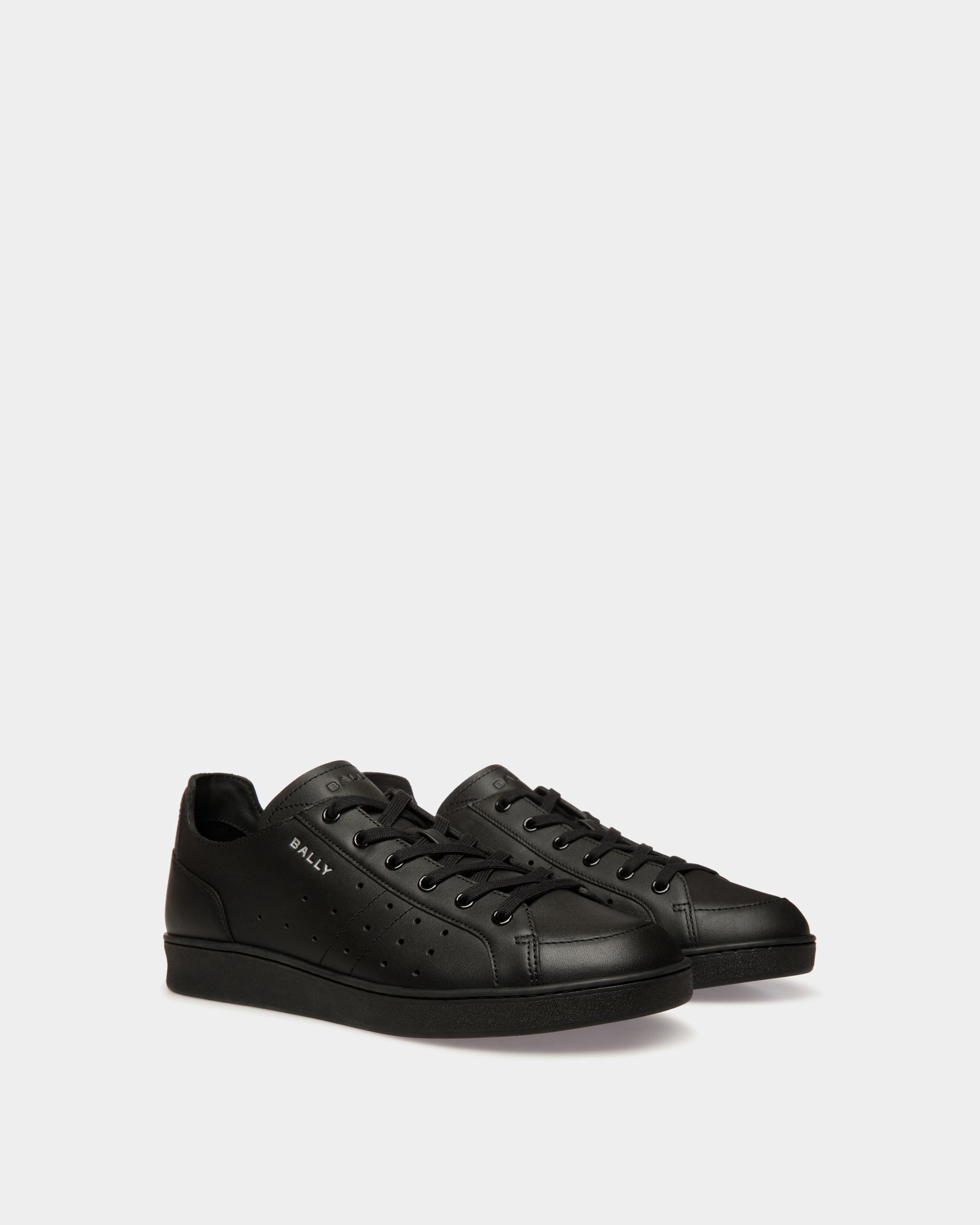 Sneaker Tennis In Pelle Nera - Uomo - Bally - 03