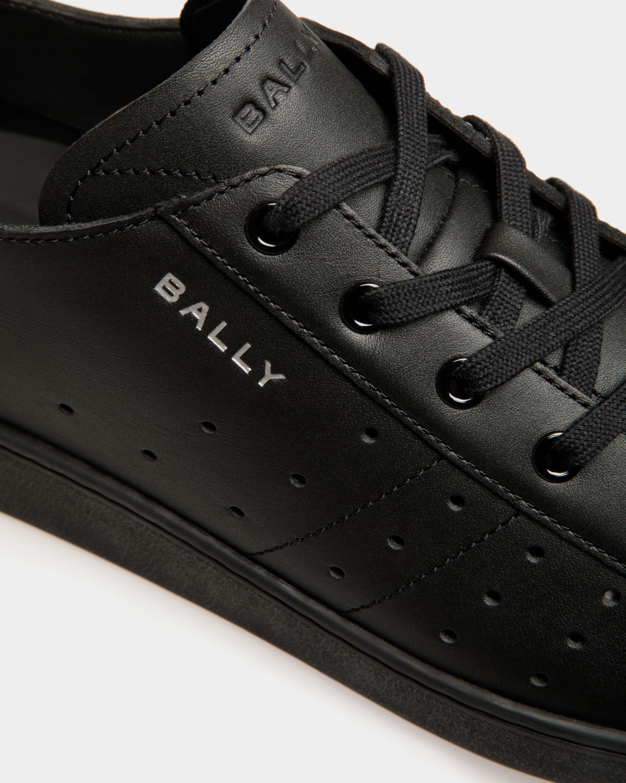 Sneaker Tennis In Pelle Nera - Uomo - Bally - 06