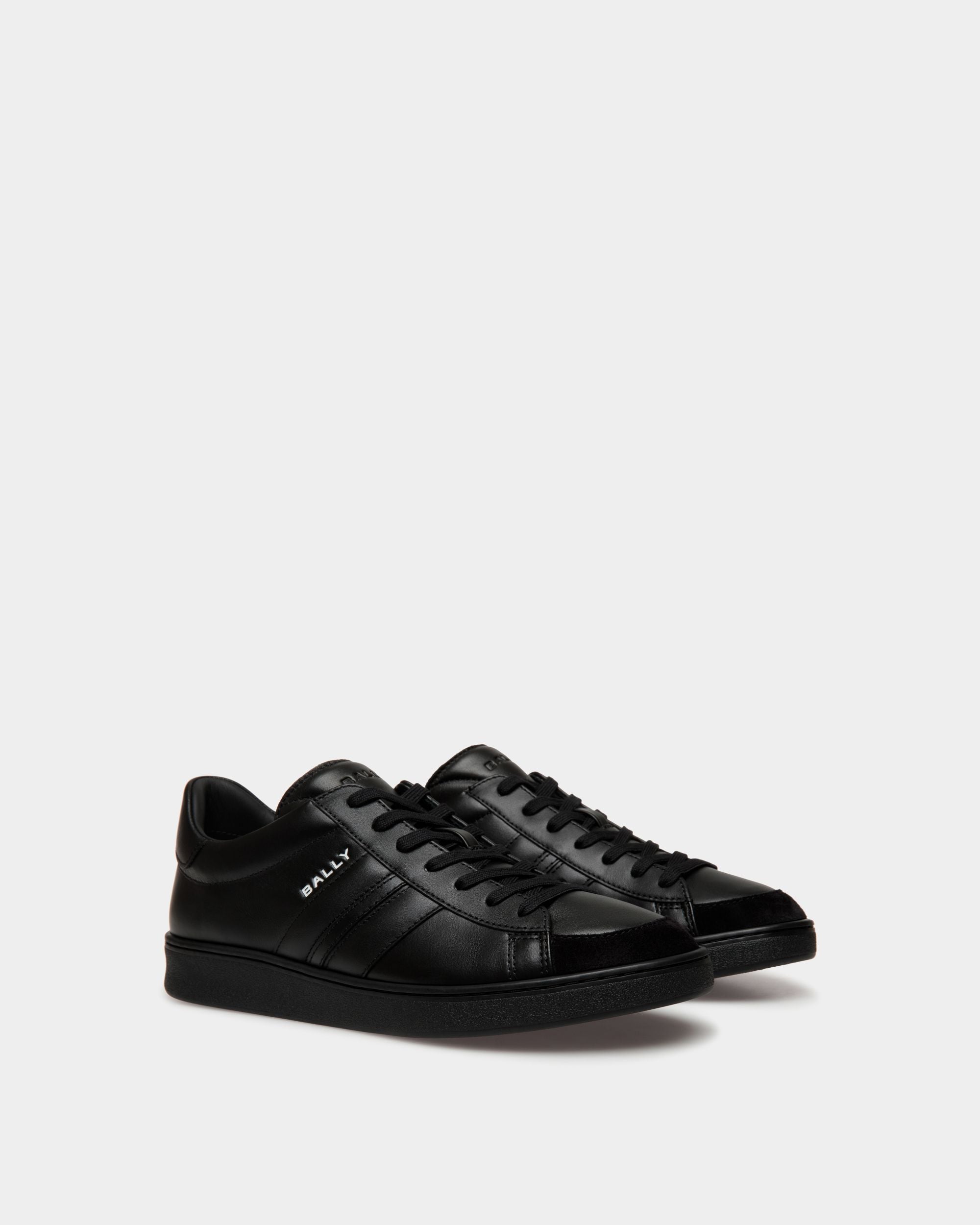 Sneaker Tennis In Pelle Nera - Uomo - Bally - 02