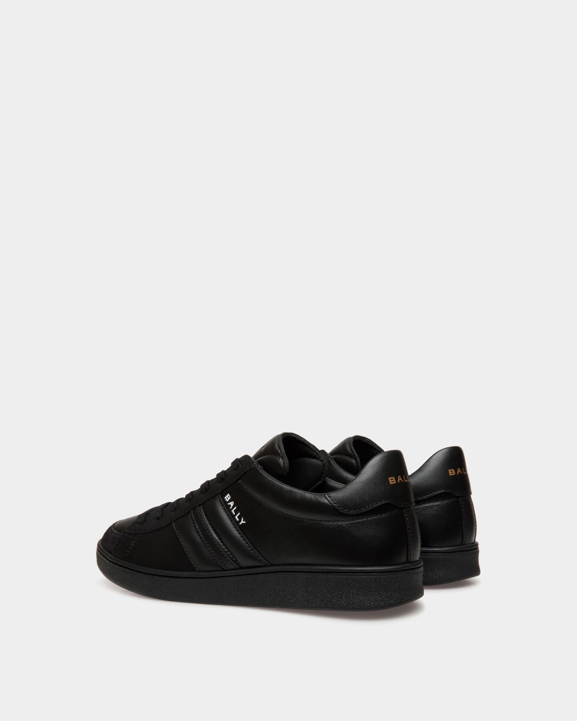 Sneaker Tennis In Pelle Nera - Uomo - Bally - 03