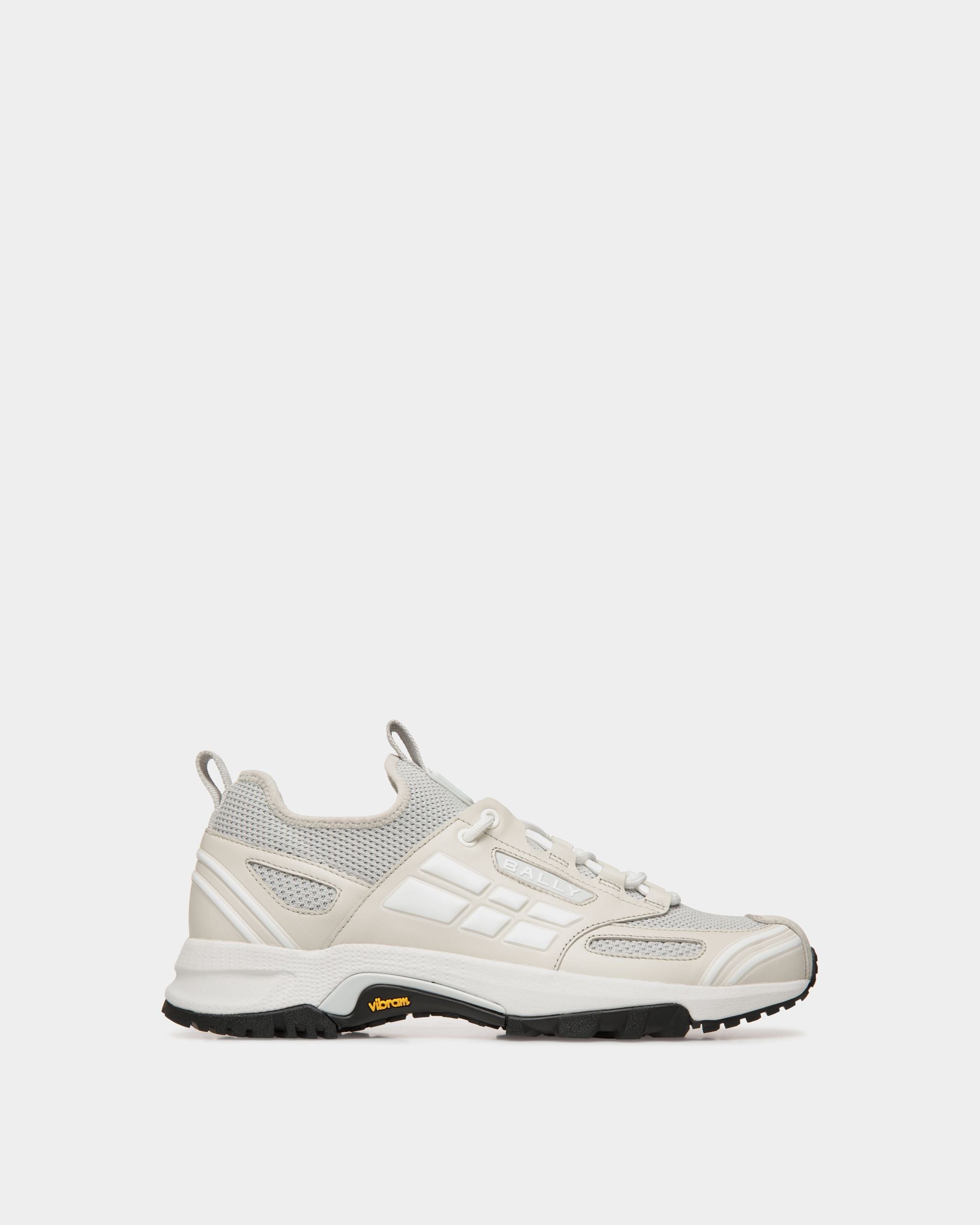 Sneaker Faster In Maglia Dusty White - Uomo - Bally - 01