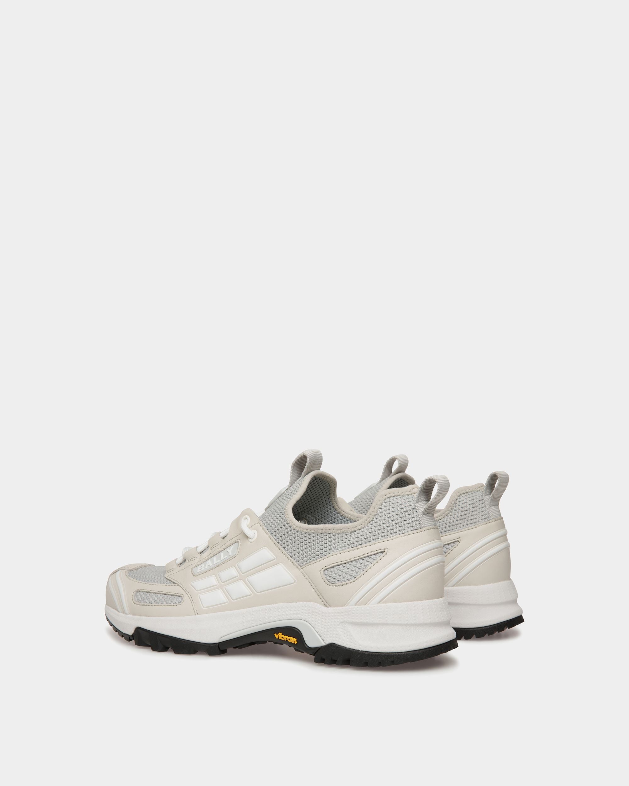 Sneaker Faster In Maglia Dusty White - Uomo - Bally - 04