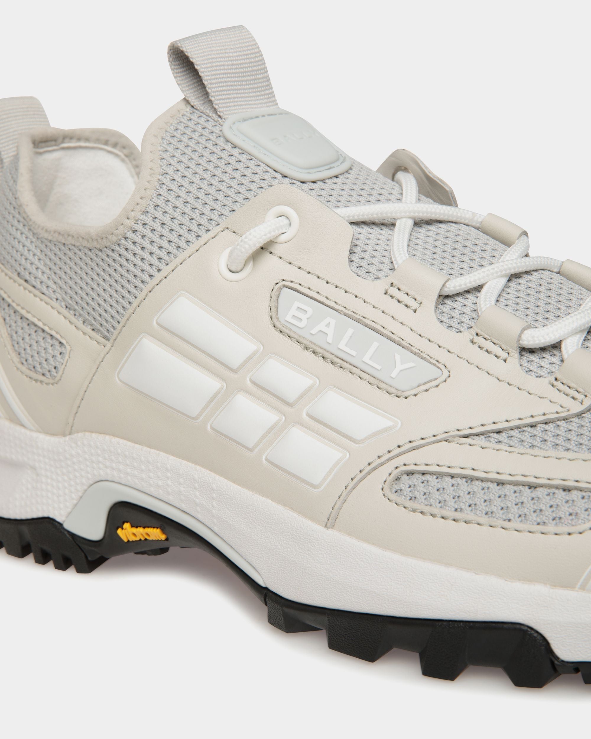 Sneaker Faster In Maglia Dusty White - Uomo - Bally - 06