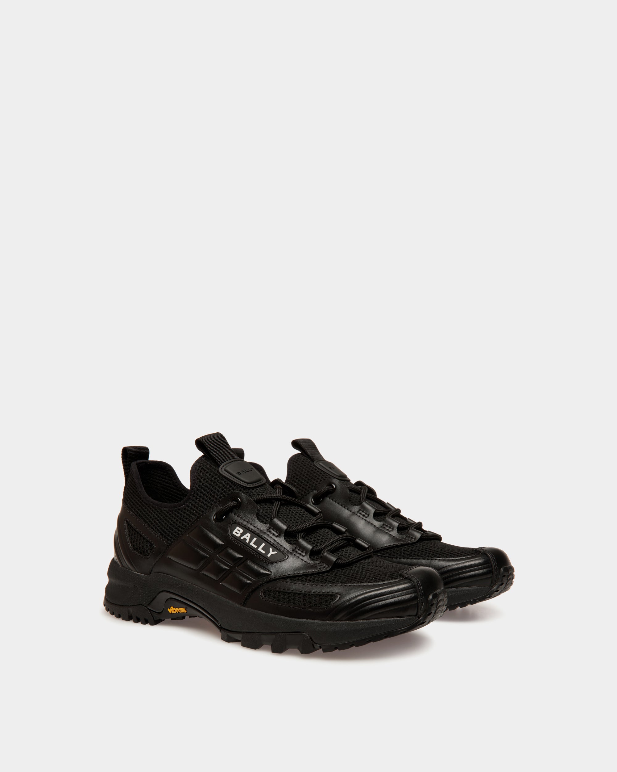 Sneaker Faster In Maglia Nera - Uomo - Bally - 02