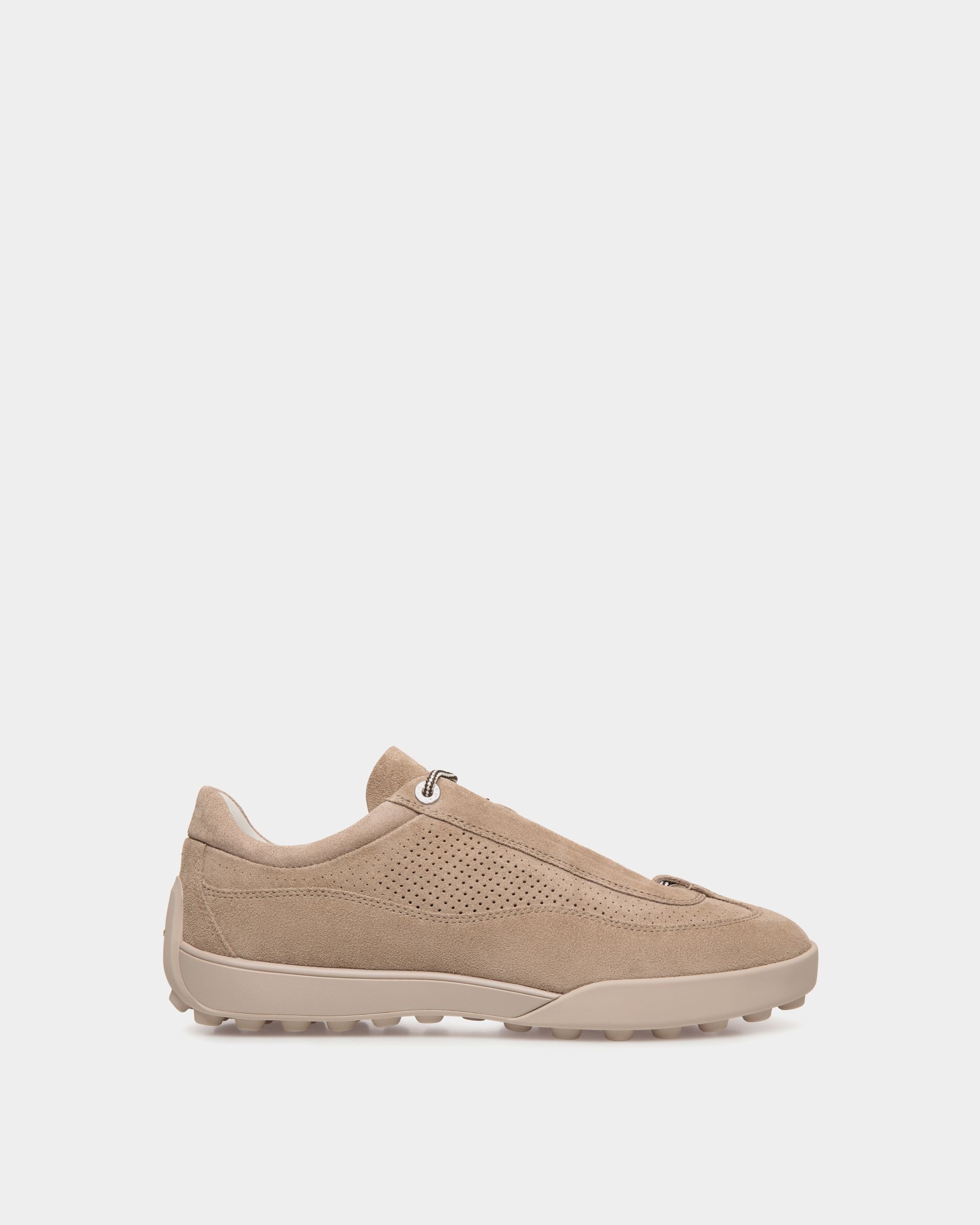 Sneaker Manto Runner In Pelle Scamosciata Light Beige - Uomo - Bally - 01