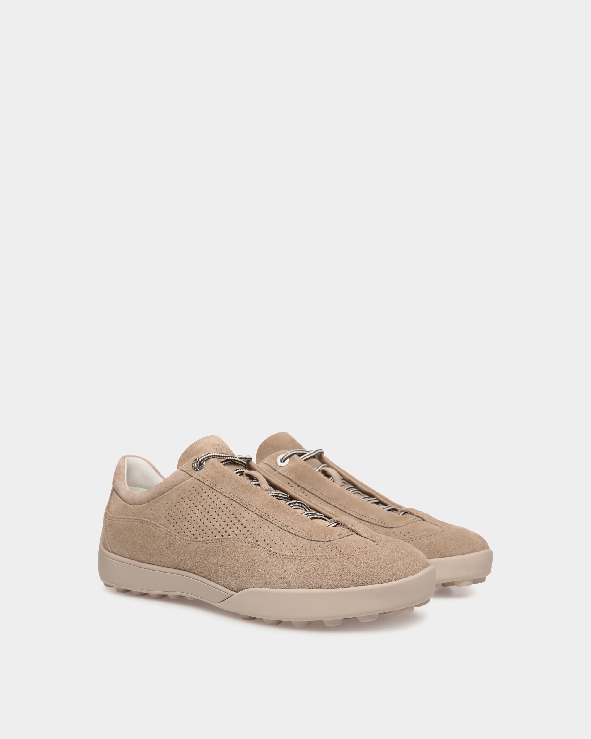Sneaker Manto Runner In Pelle Scamosciata Light Beige - Uomo - Bally - 02