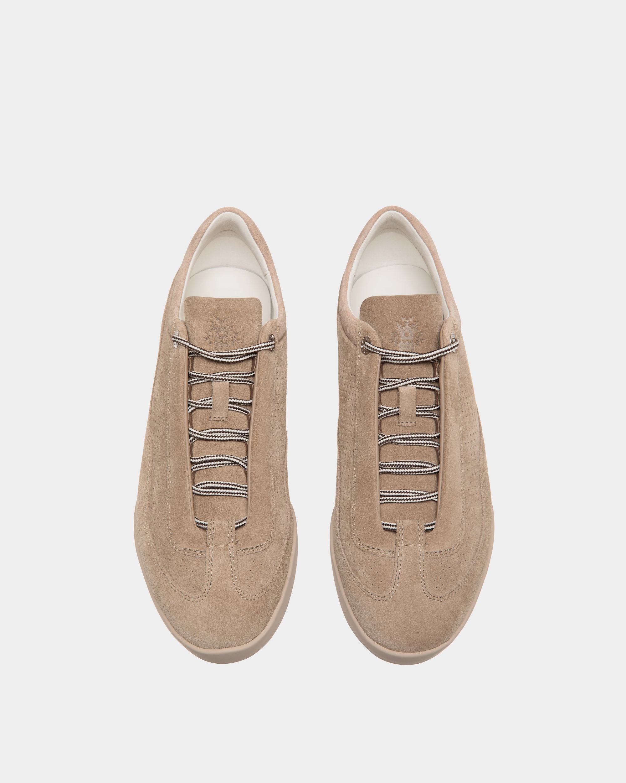 Sneaker Manto Runner In Pelle Scamosciata Light Beige - Uomo - Bally - 04