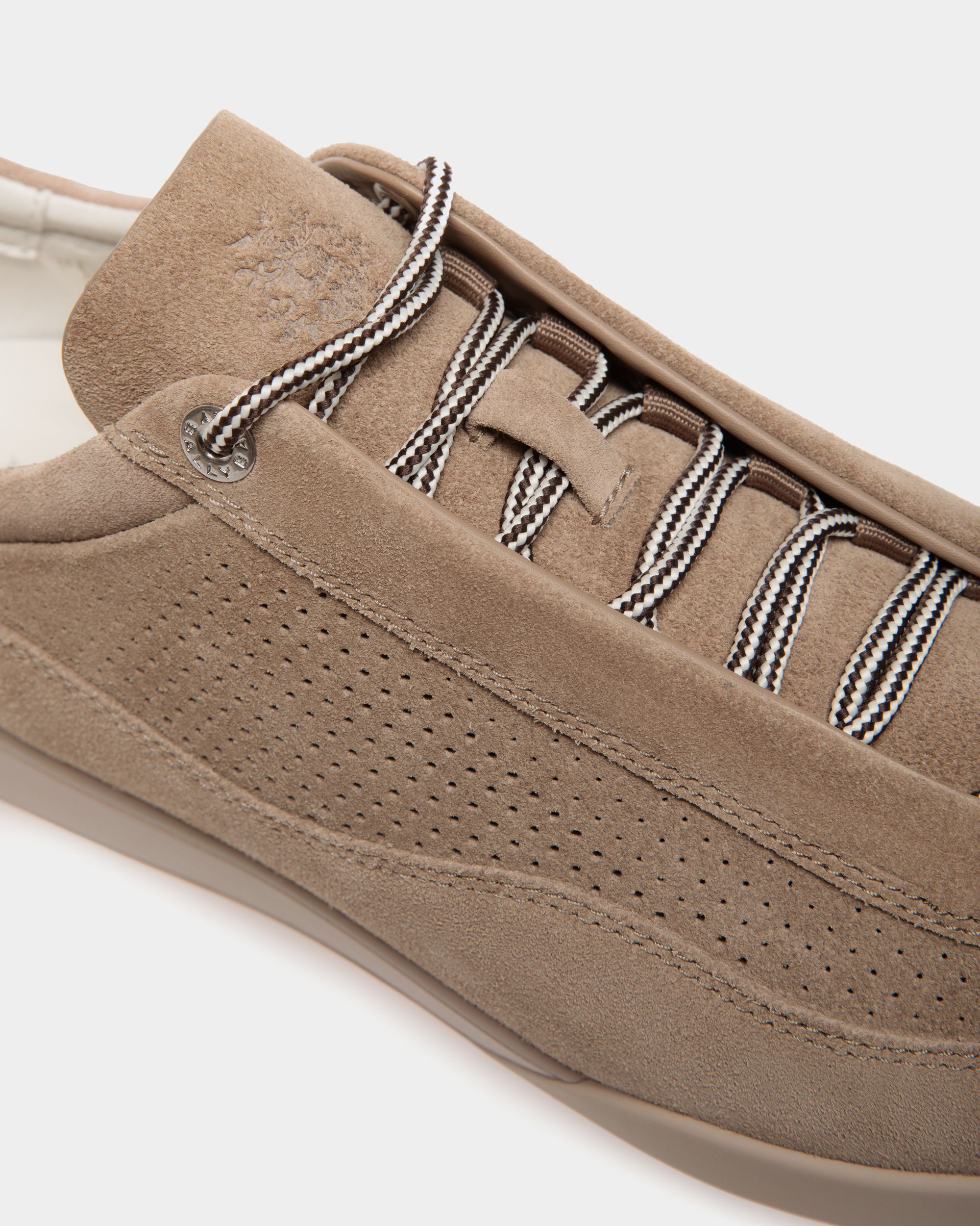 Sneaker Manto Runner In Pelle Scamosciata Light Beige - Uomo - Bally - 05