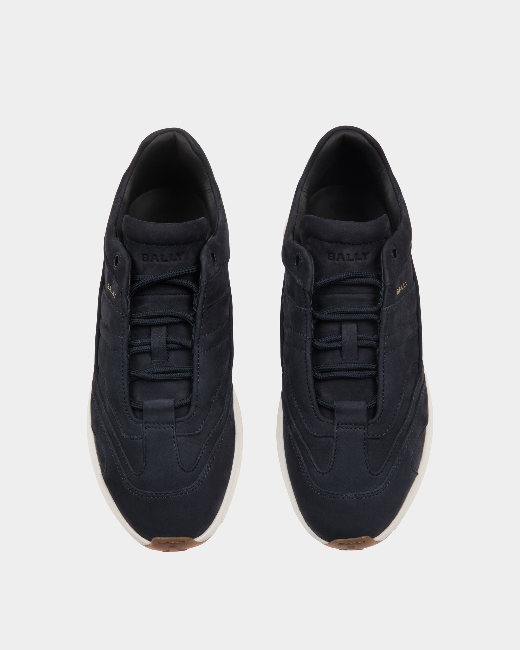 Outline Sneaker In Blue Leather - Uomo - Bally - 04
