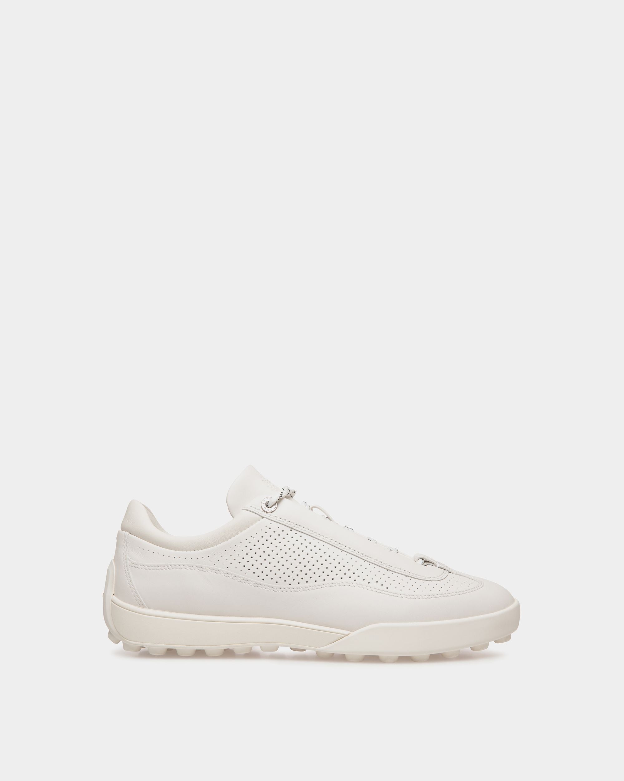 Sneaker Manto Runner In Pelle Bianca - Uomo - Bally - 01
