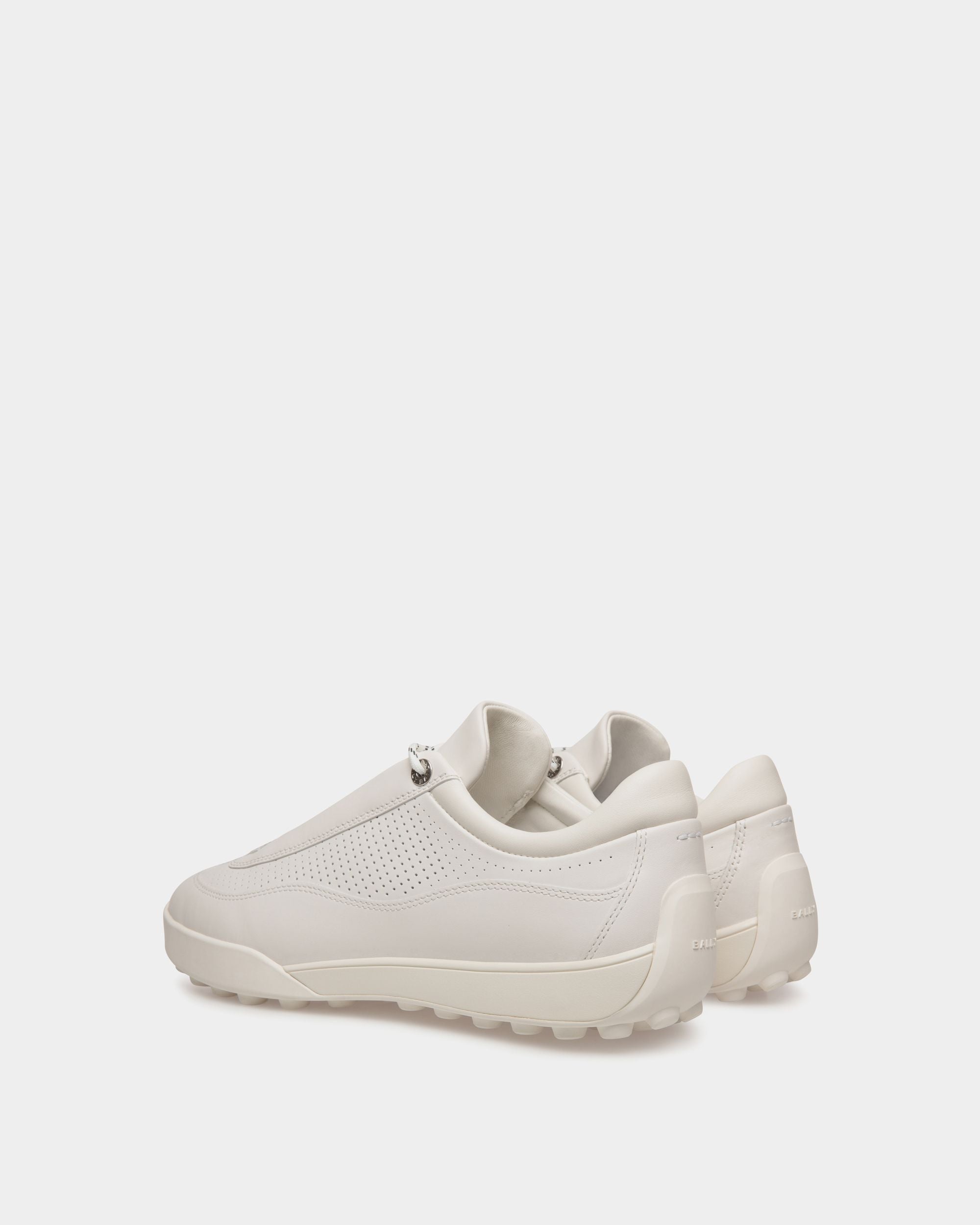 Sneaker Manto Runner In Pelle Bianca - Uomo - Bally - 03