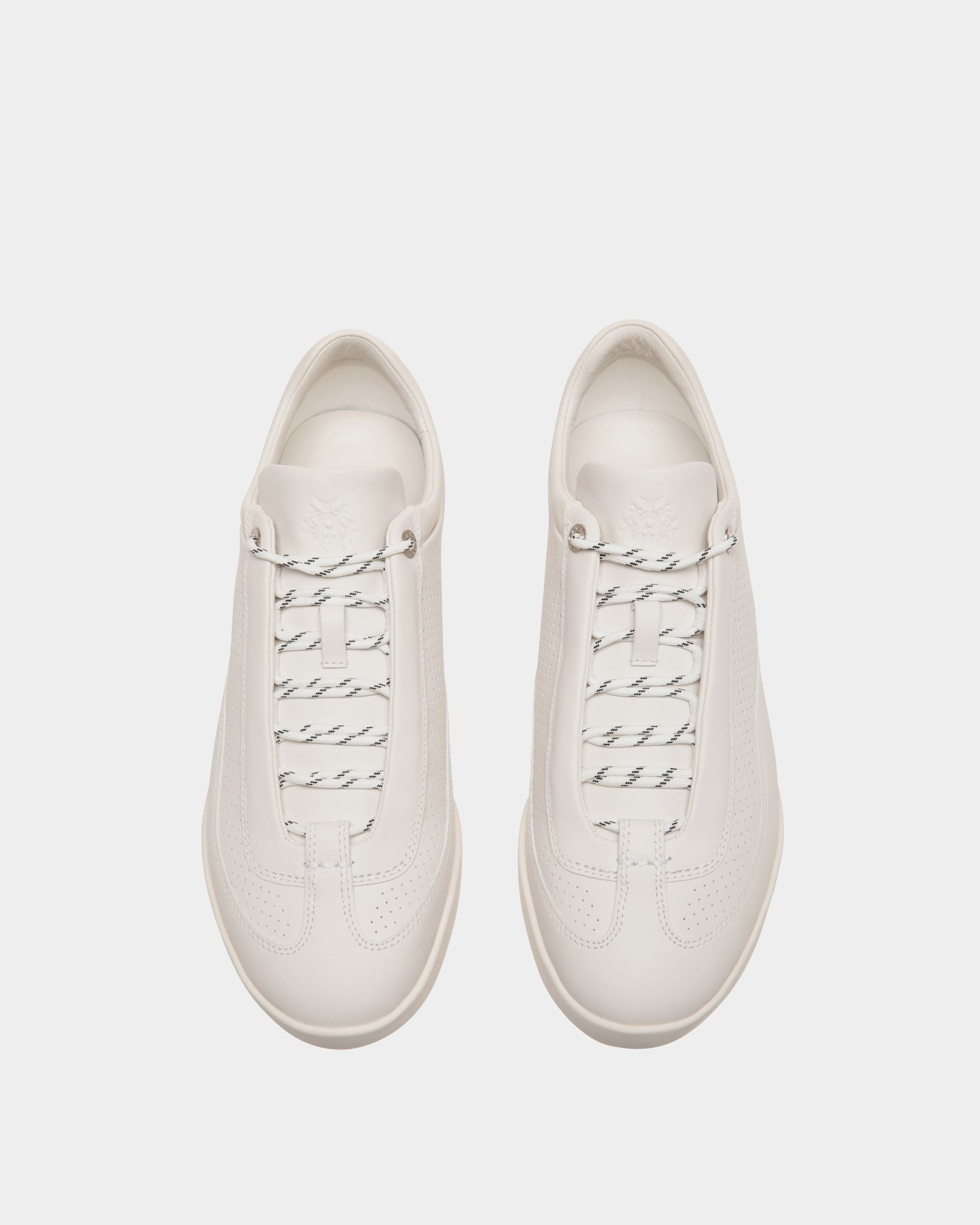 Sneaker Manto Runner In Pelle Bianca - Uomo - Bally - 04
