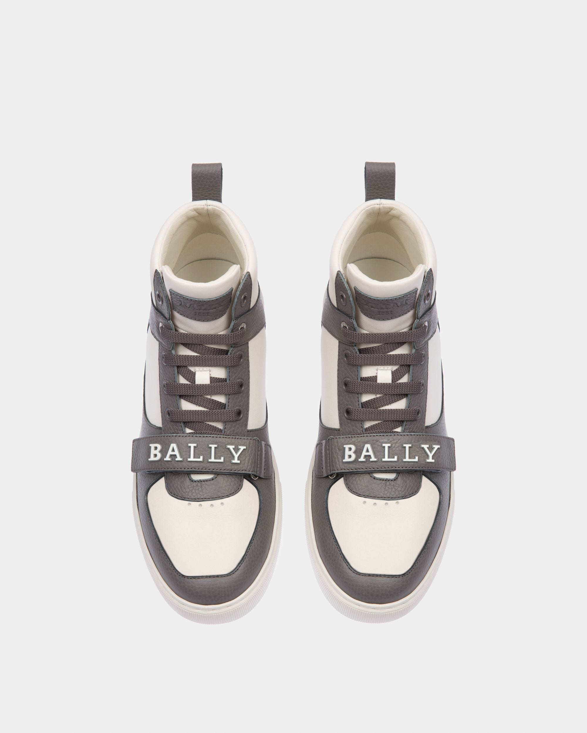 Merryk Sneakers In Pelle Grigia E Rossa - Uomo - Bally - 02