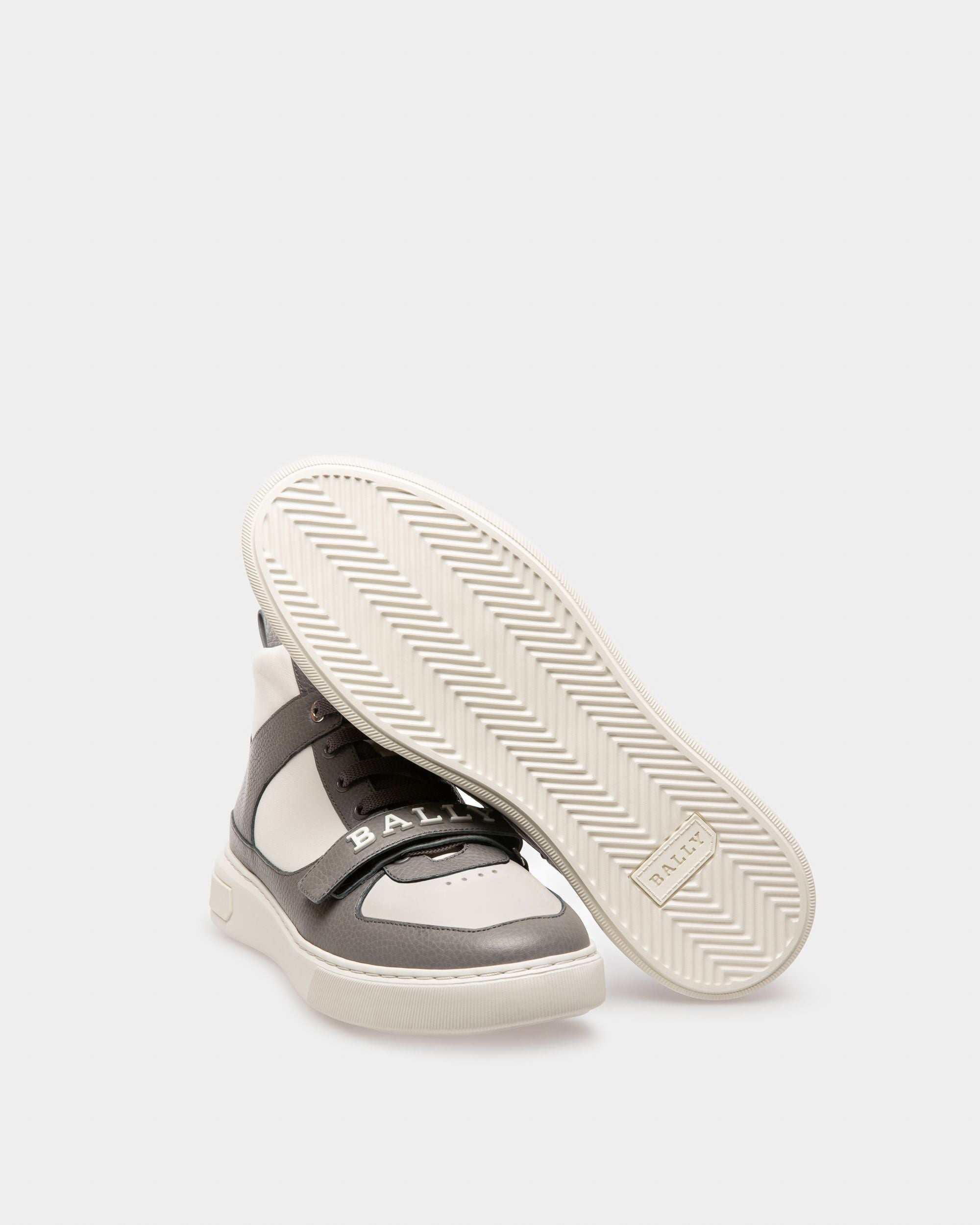 Merryk Sneakers In Pelle Grigia E Rossa - Uomo - Bally - 05