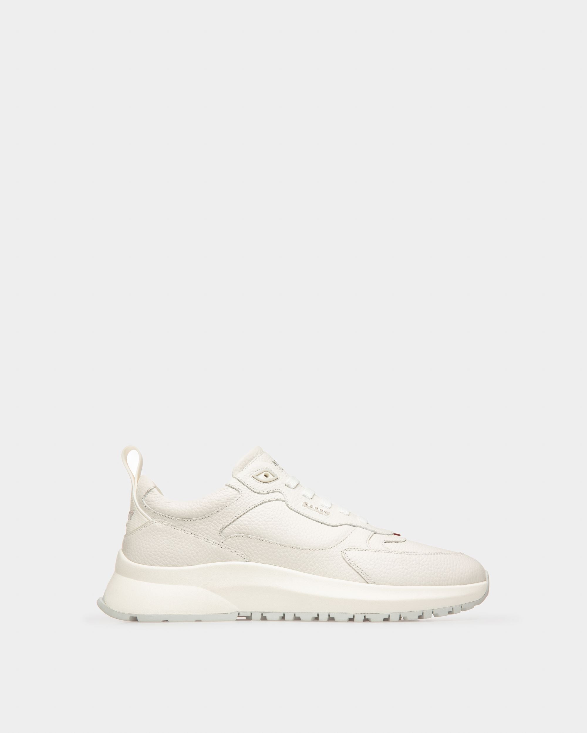 Dave Sneakers In Pelle Bianca - Uomo - Bally - 01