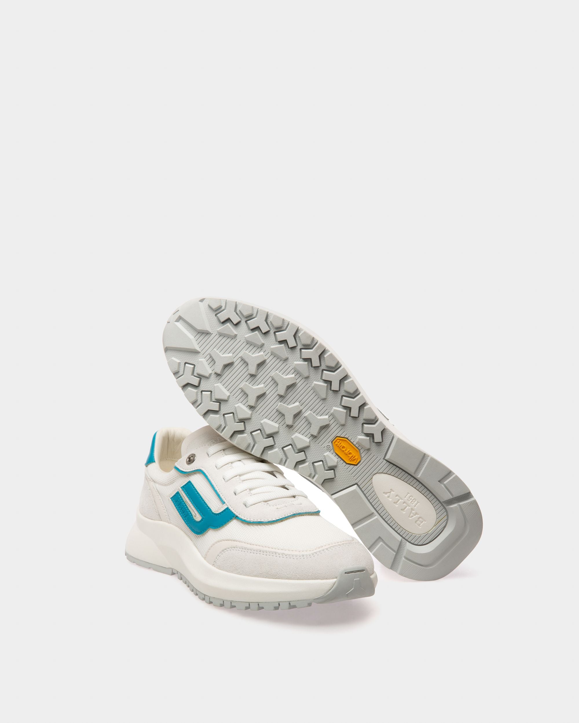 Demmy Sneaker In Mesh E Pelle Bianca - Uomo - Bally - 06