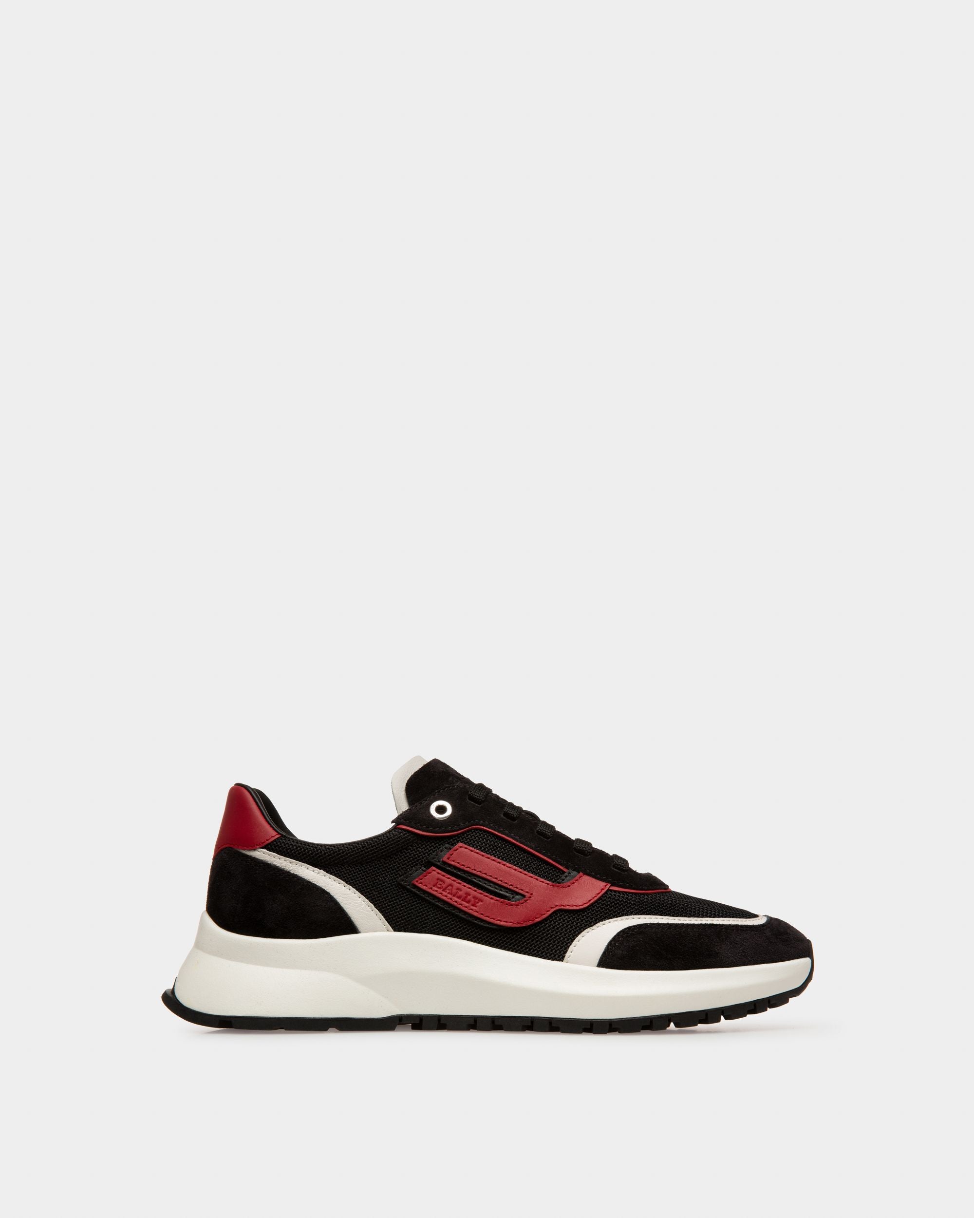 Demmy Sneaker In Rete E Pelle Nere, Bianche E Rosse - Uomo - Bally - 01