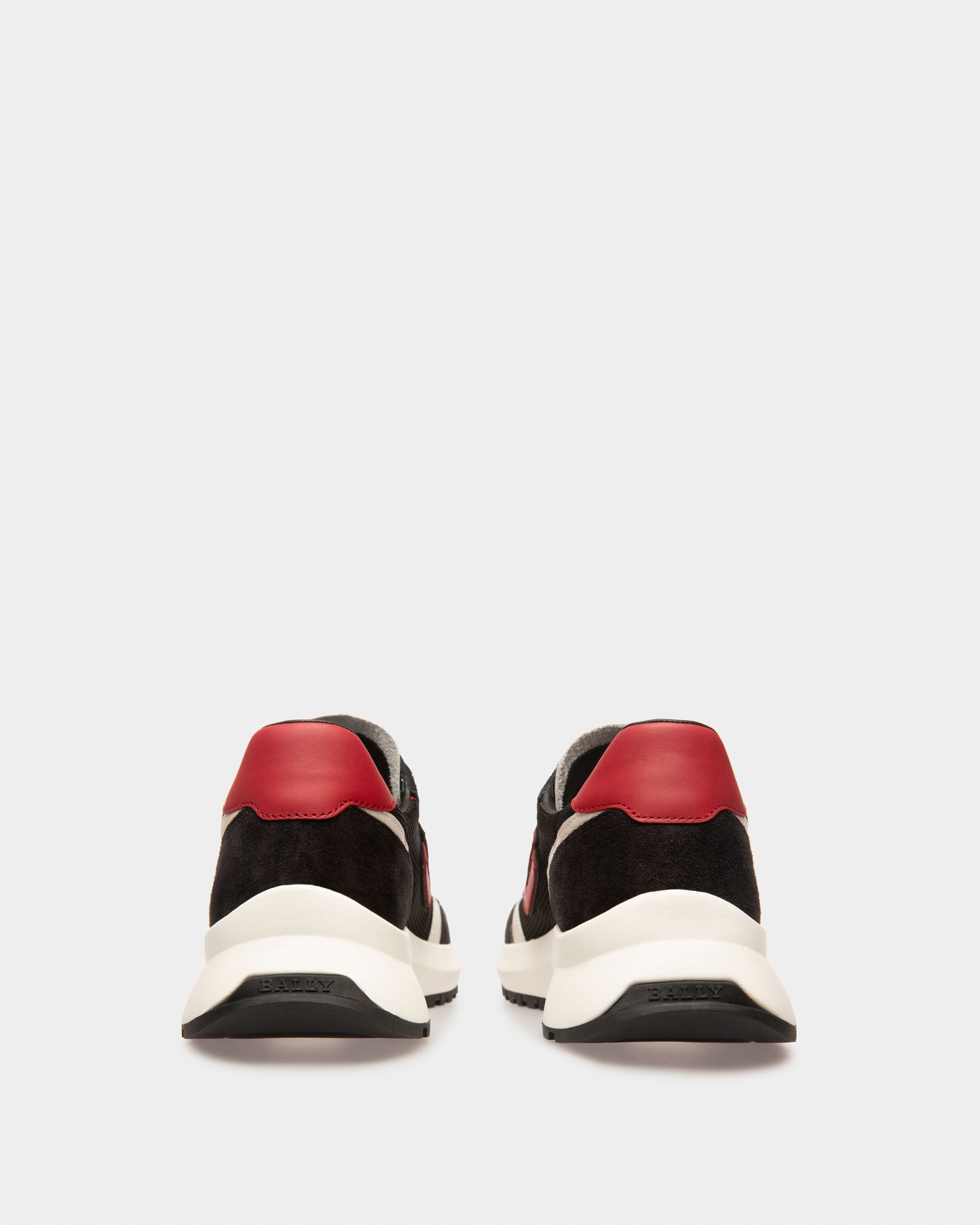 Demmy Sneaker In Rete E Pelle Nere, Bianche E Rosse - Uomo - Bally - 05