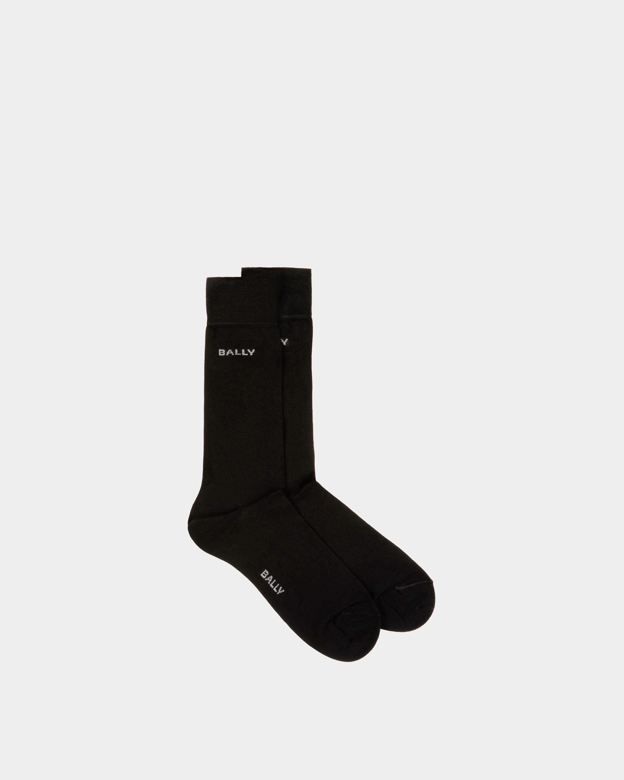 Calze In Cotone Nero - Uomo - Bally - 01