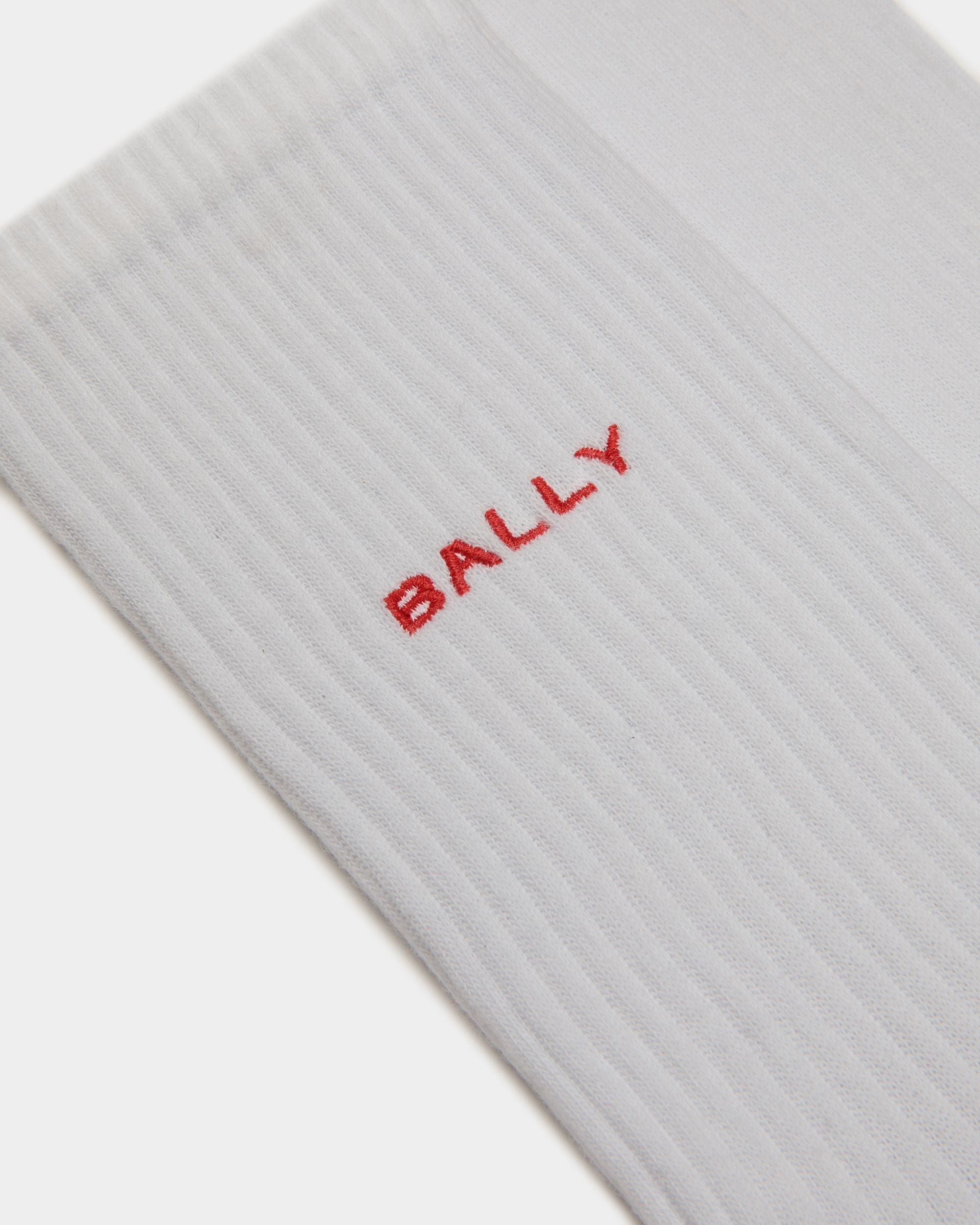 Socks In White Cotton - Uomo - Bally - 02