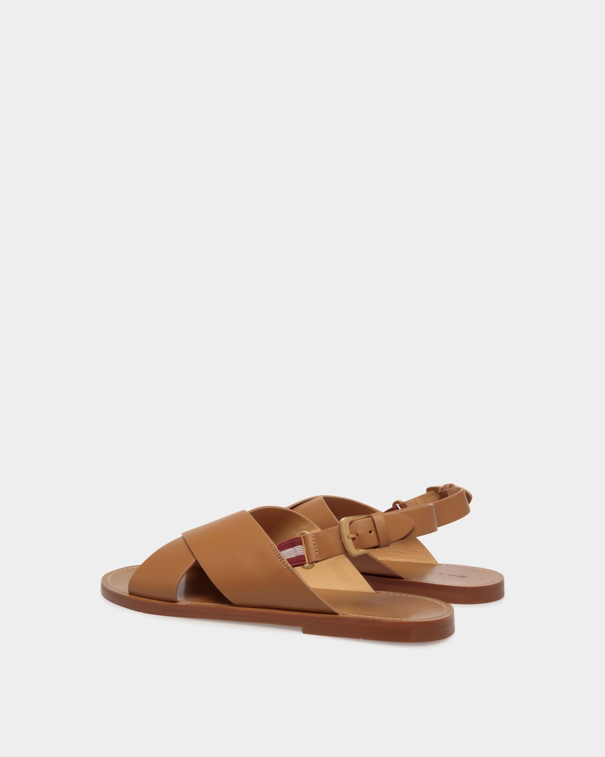 Sandalo Chateau In Pelle Marrone - Uomo - Bally - 04