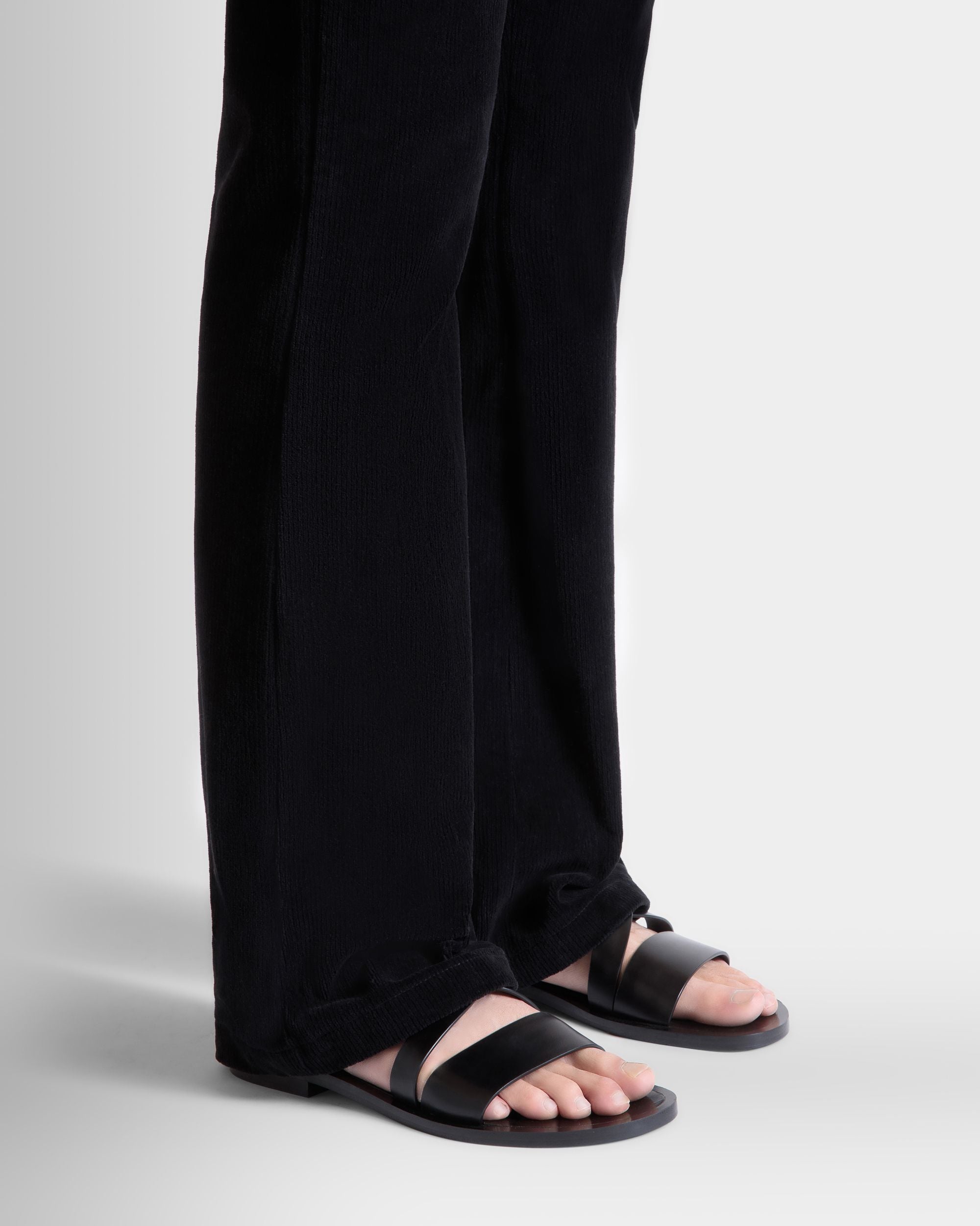 Sandalo Salis In Pelle Nera - Uomo - Bally - 02