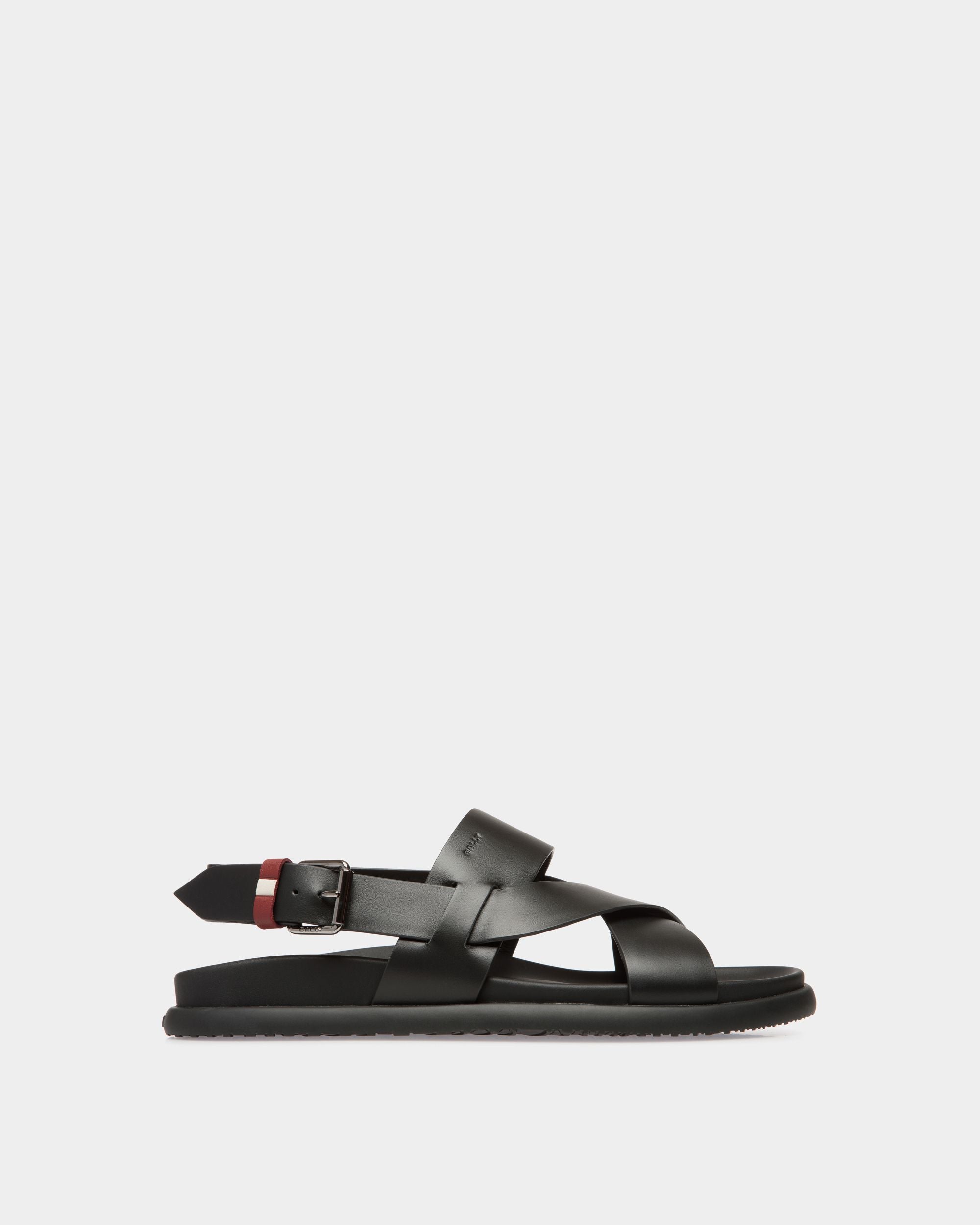 Sandalo Newport In Pelle Nera - Uomo - Bally - 01