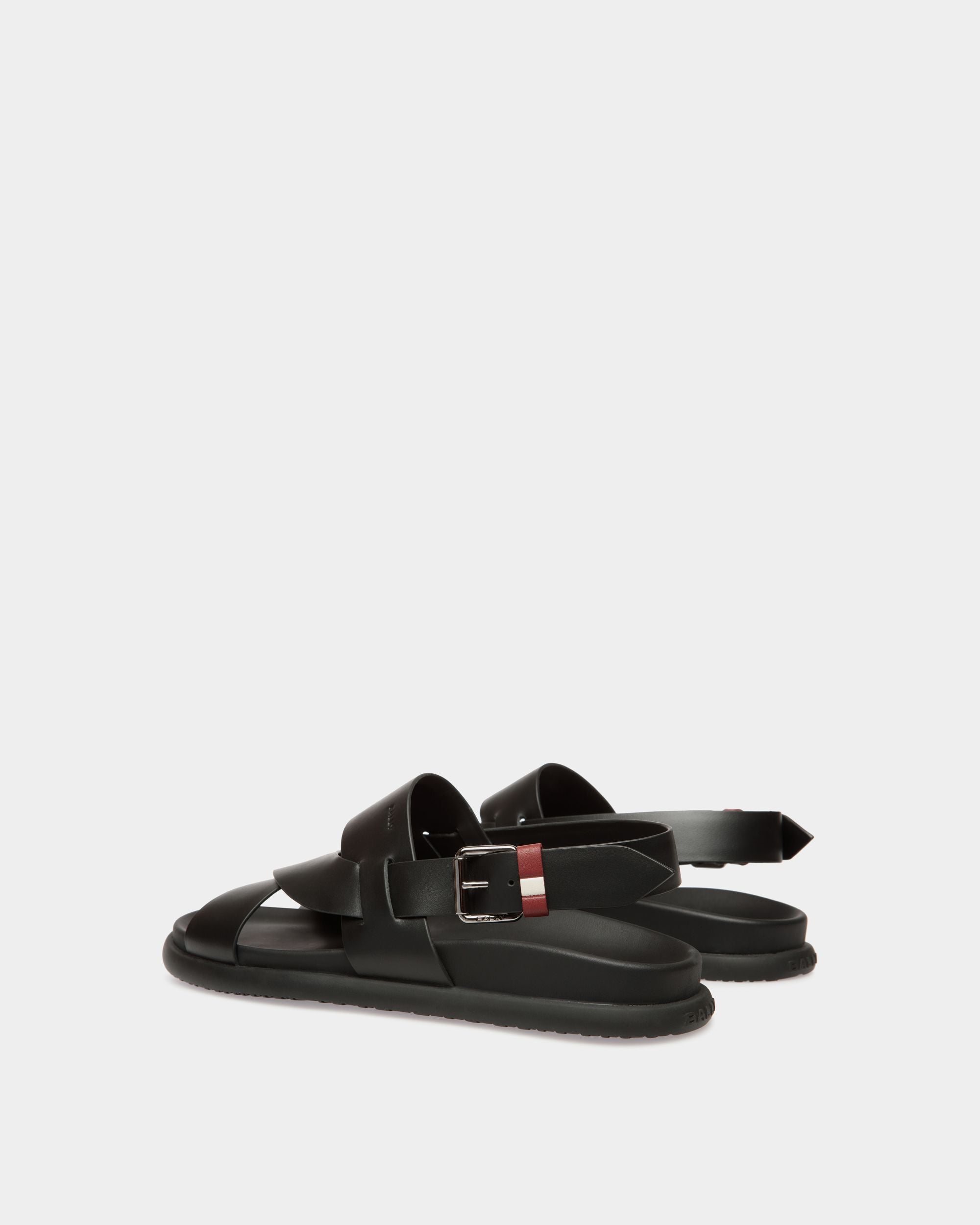 Sandalo Newport In Pelle Nera - Uomo - Bally - 04