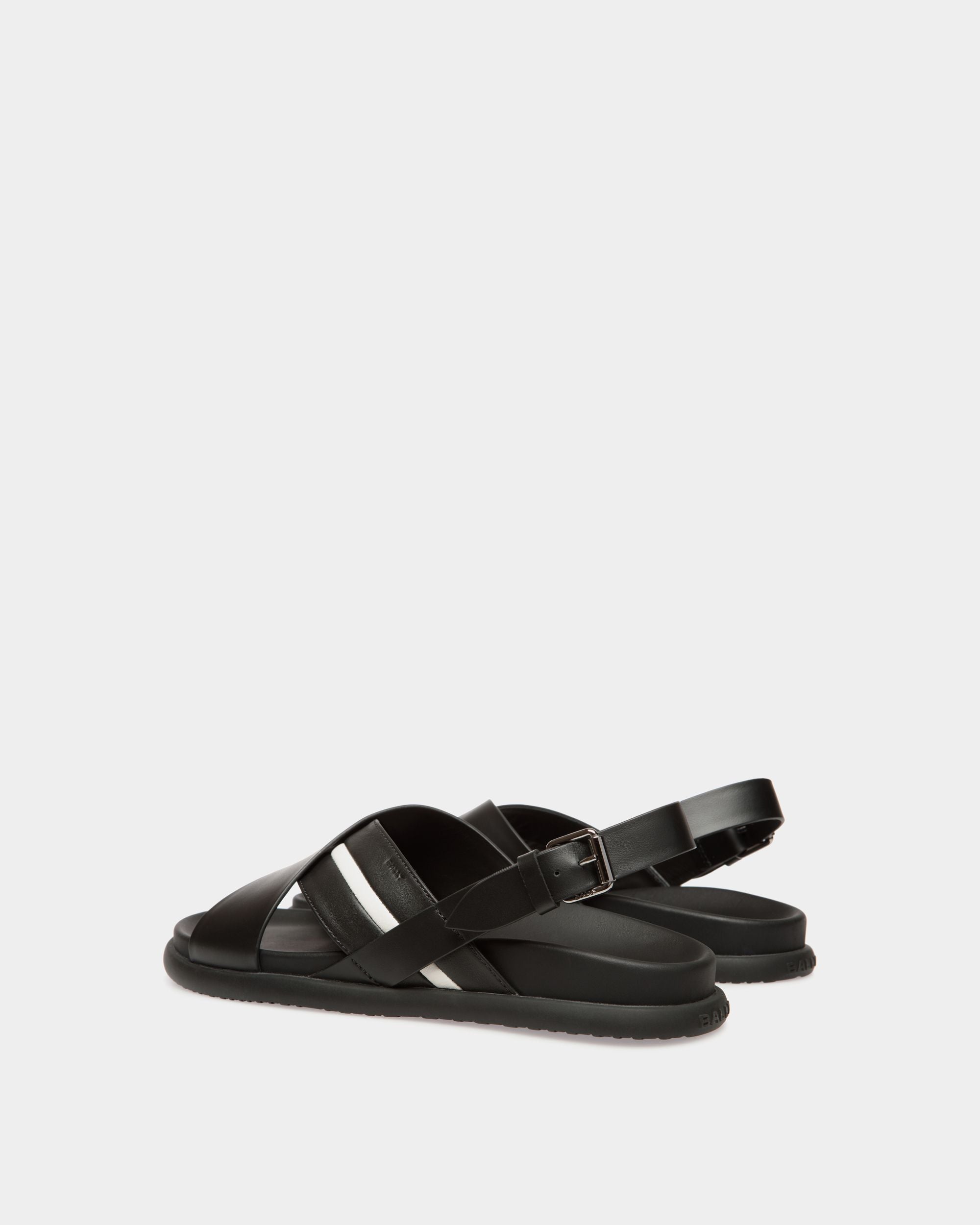 Sandalo Newport In Pelle Nera - Uomo - Bally - 04