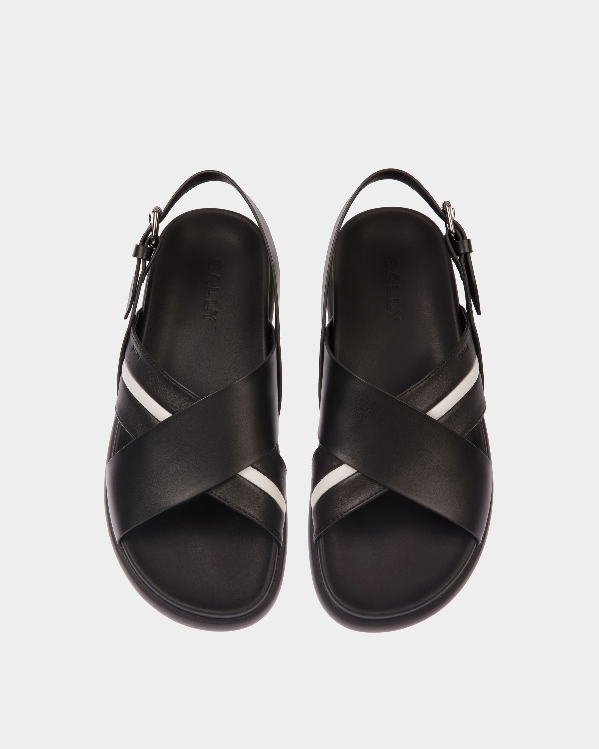 Sandalo Newport In Pelle Nera - Uomo - Bally - 05