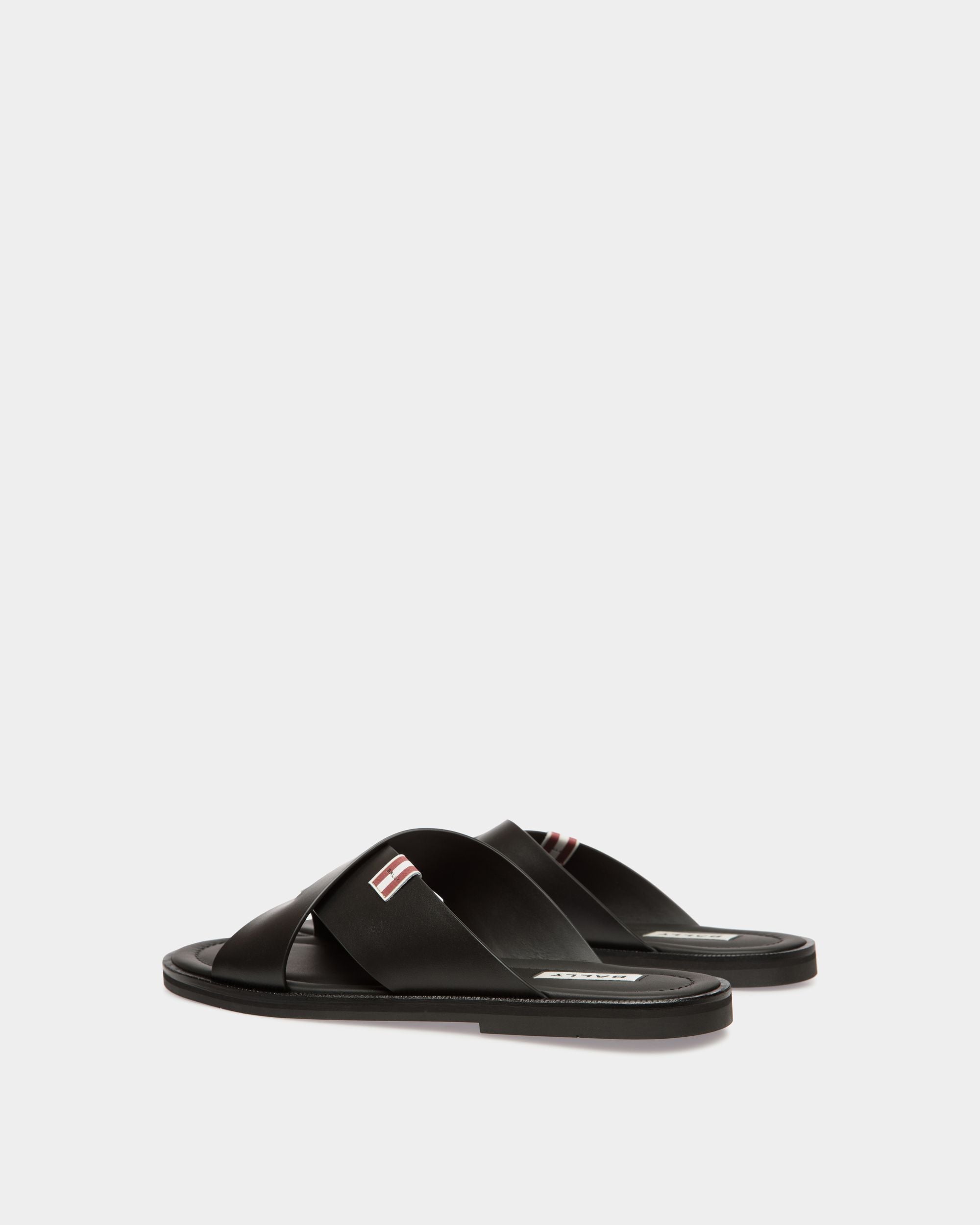 Sandalo Glide In Pelle Nera - Uomo - Bally - 03