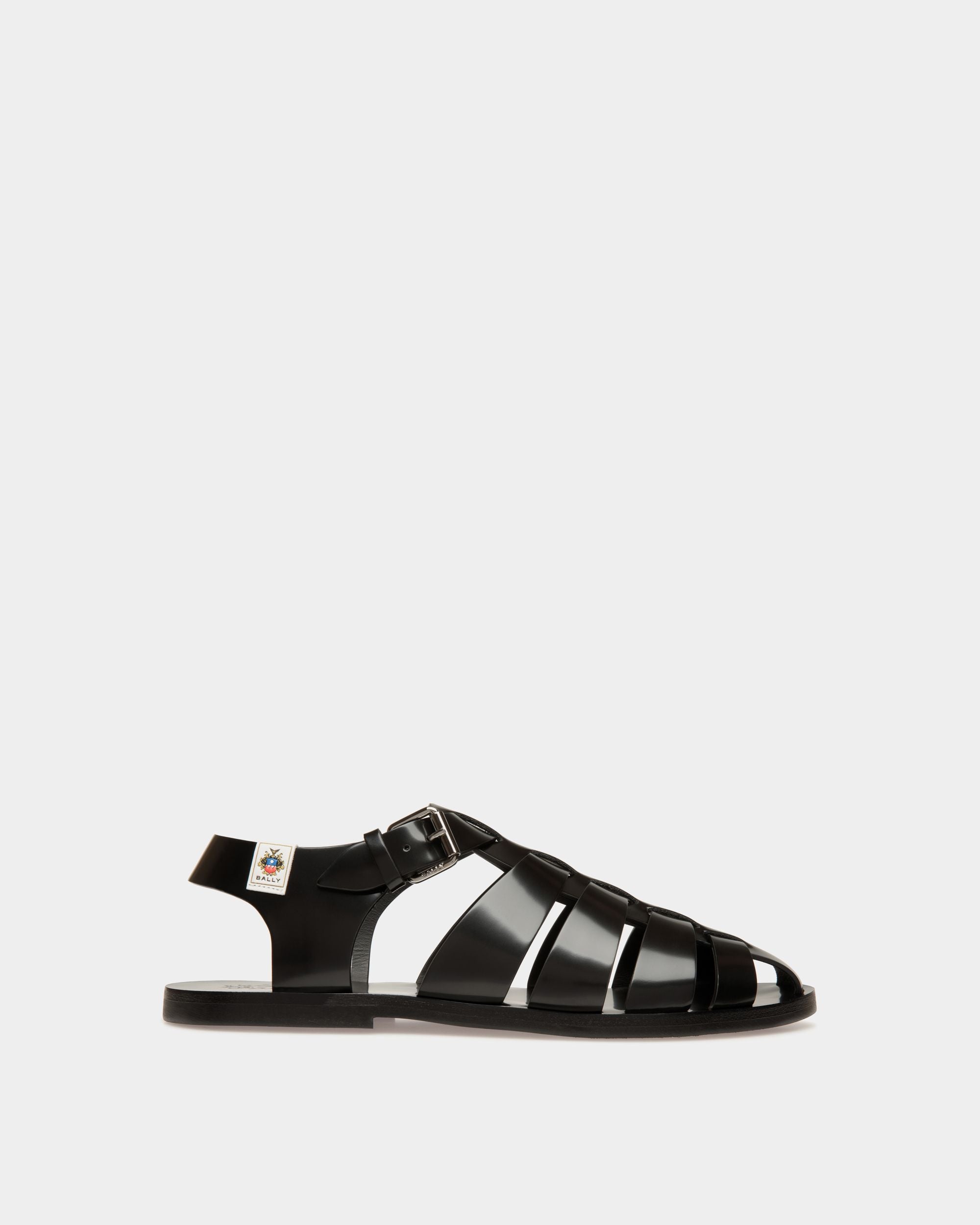 Sandalo Chateau In Pelle Nera - Uomo - Bally - 01