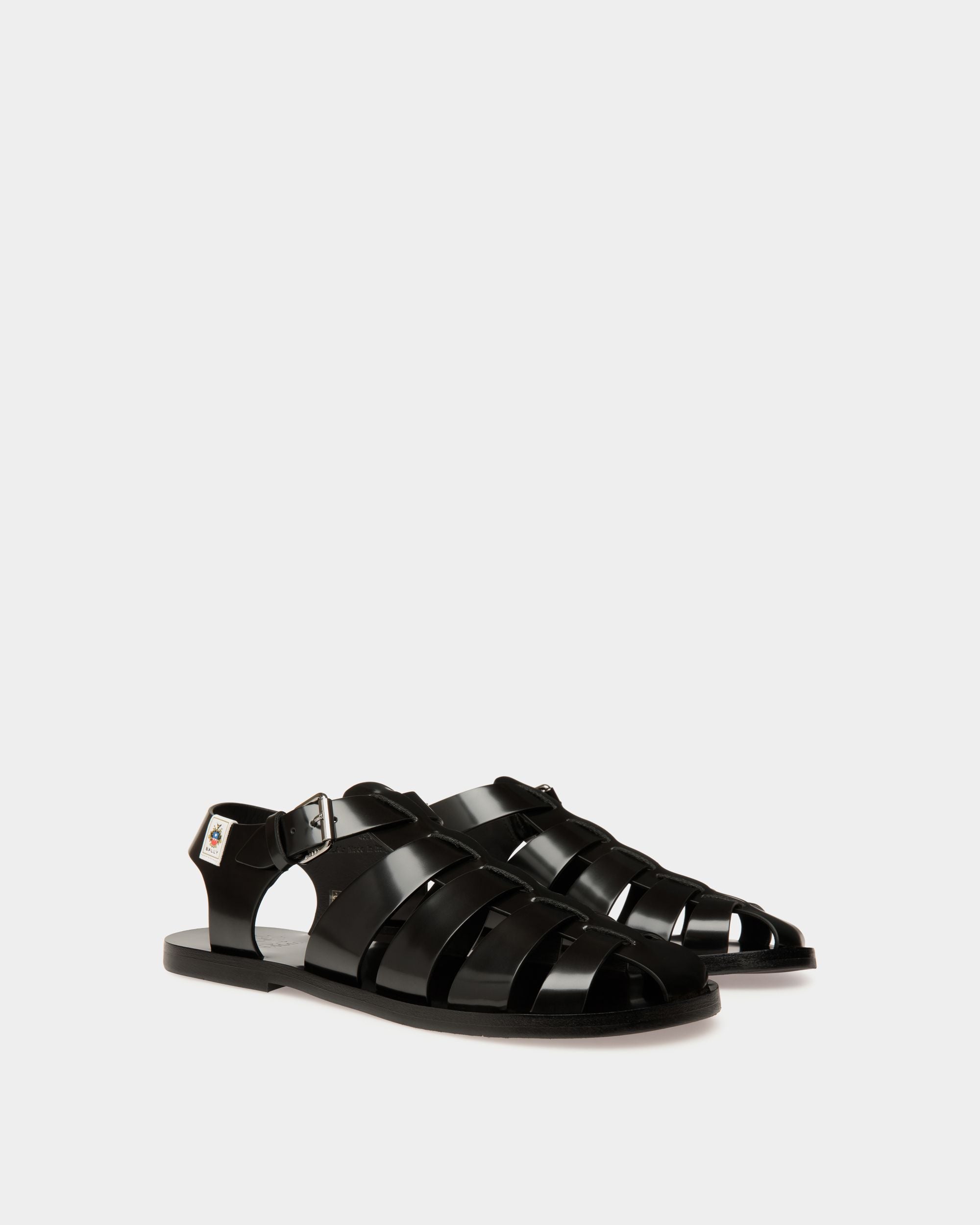 Sandalo Chateau In Pelle Nera - Uomo - Bally - 03