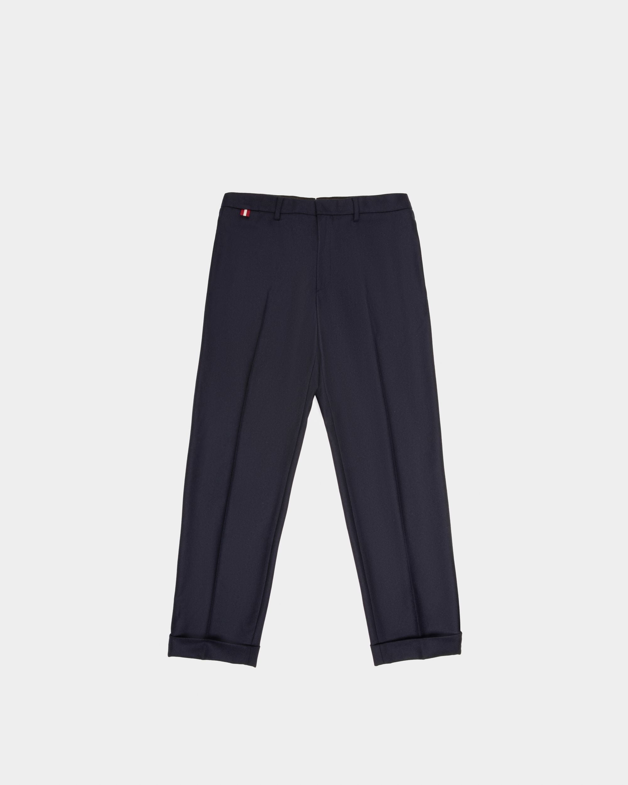Pantaloni In Lana E Cashmere Colore Nero - Uomo - Bally - 01