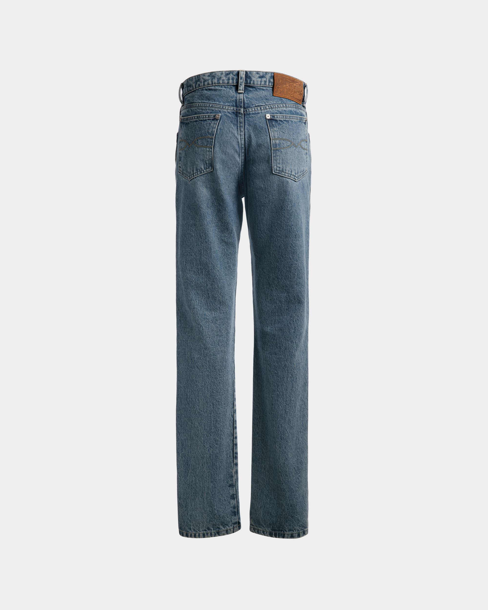 Jeans A Gamba Dritta In Cotone Denim Azzurro - Uomo - Bally - 07