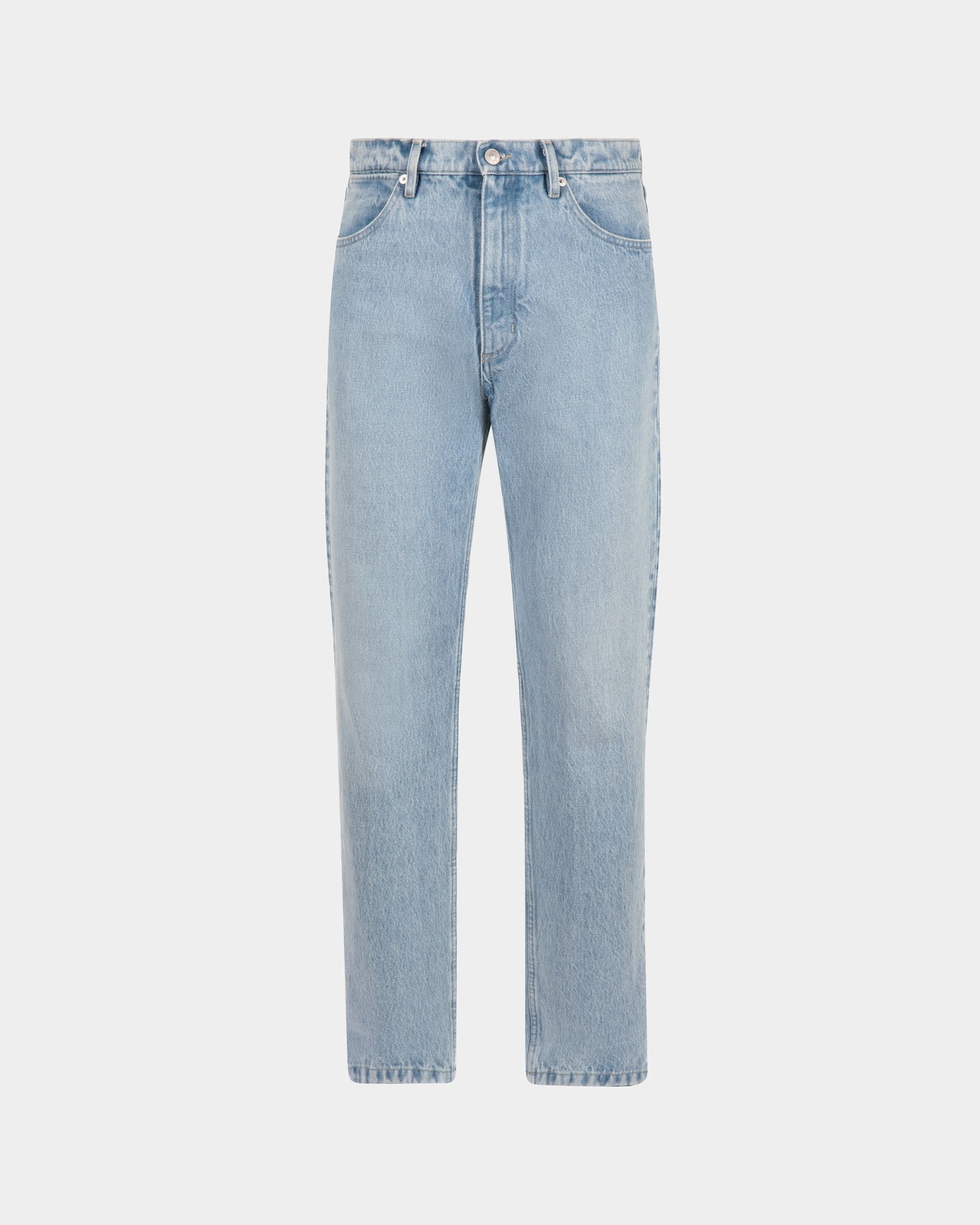 Pantalone In Cotone Denim Indaco Chiaro - Uomo - Bally - 01