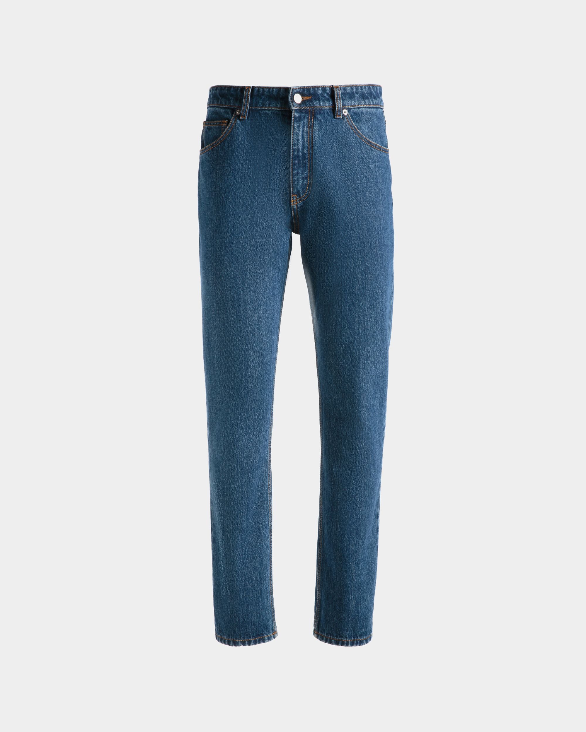 Pantalone In Cotone Denim Blu - Uomo - Bally - 01