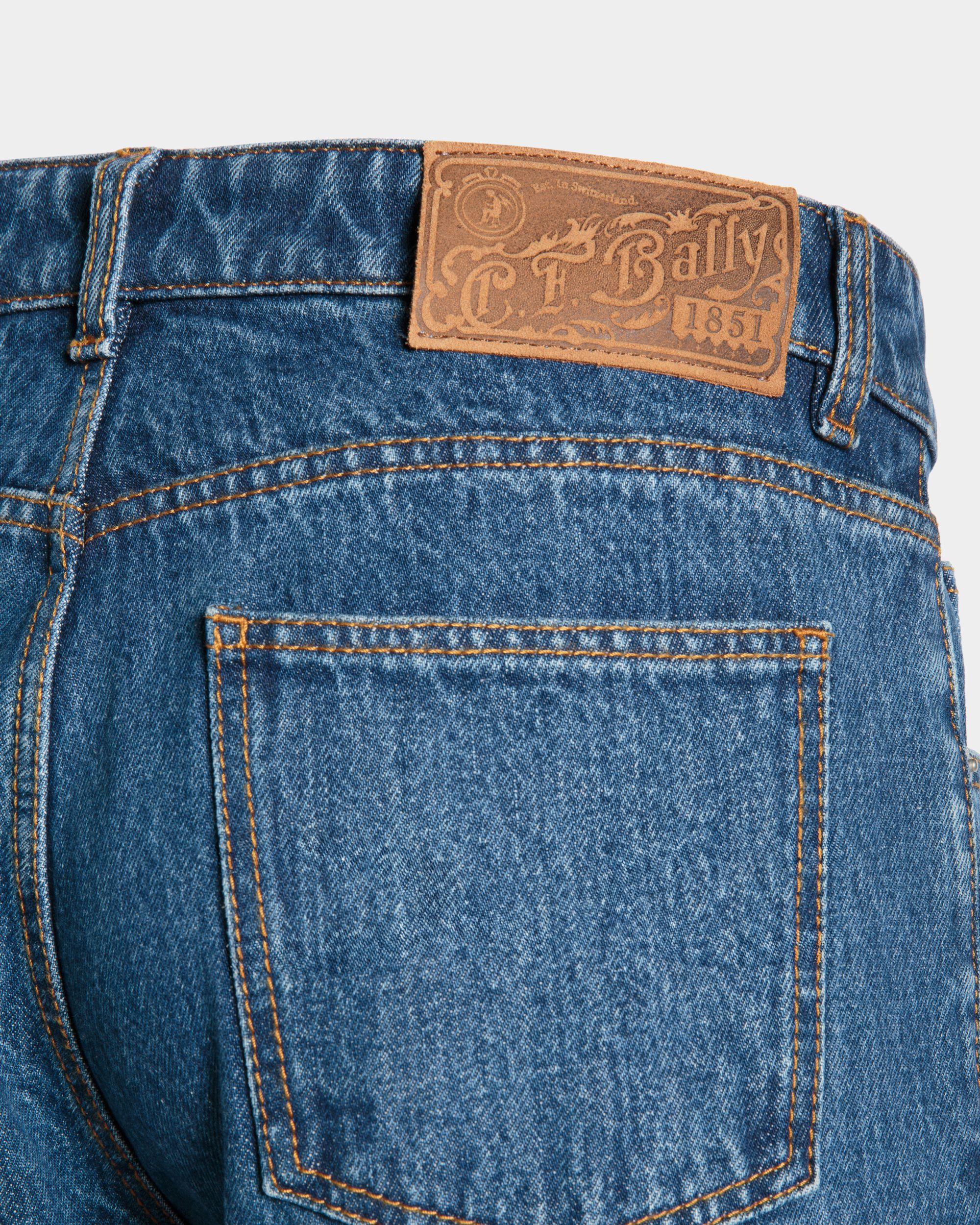 Pantalone In Cotone Denim Blu - Uomo - Bally - 02
