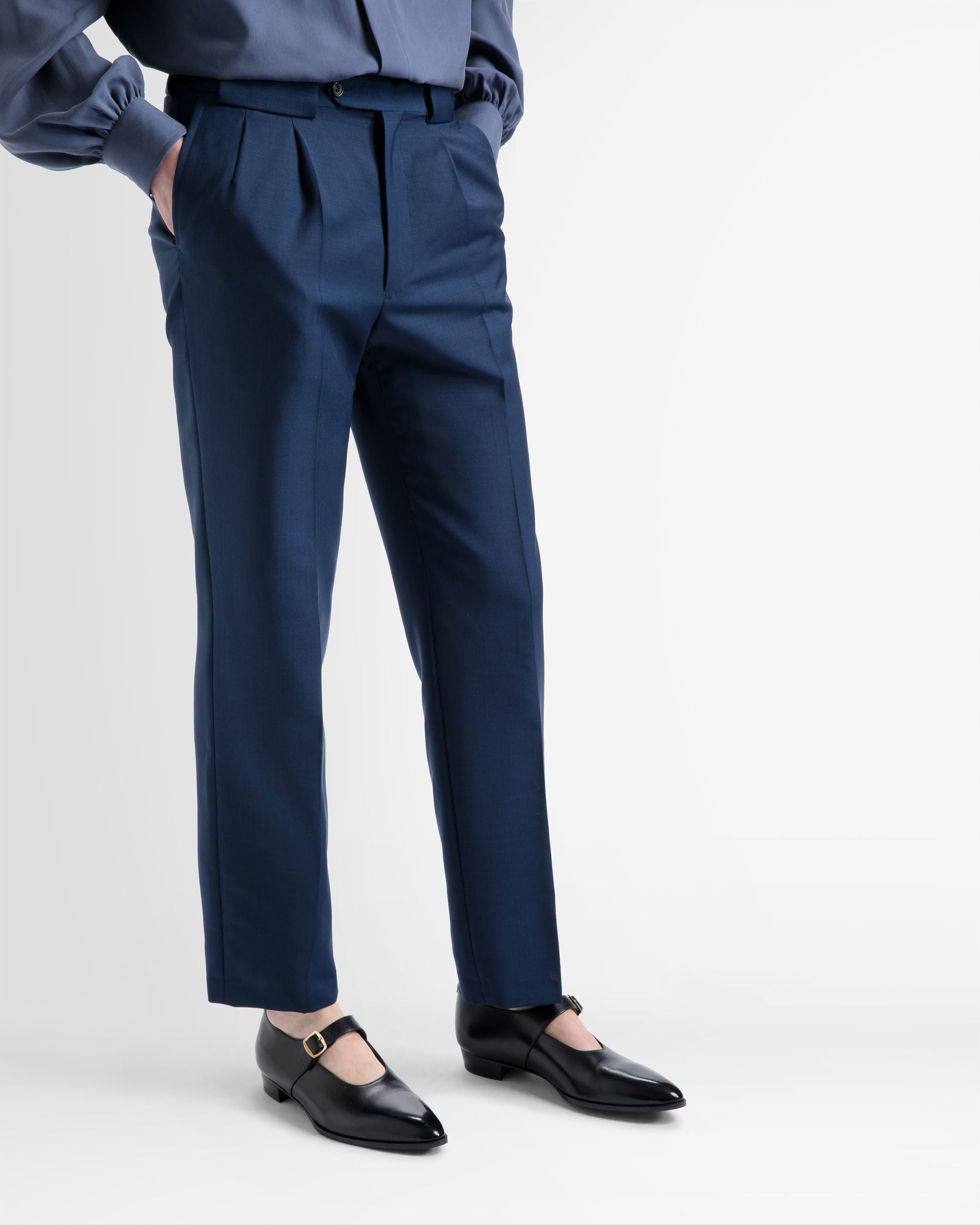 Pantalone A Gamba Dritta In Misto Lana - Uomo - Bally - 02